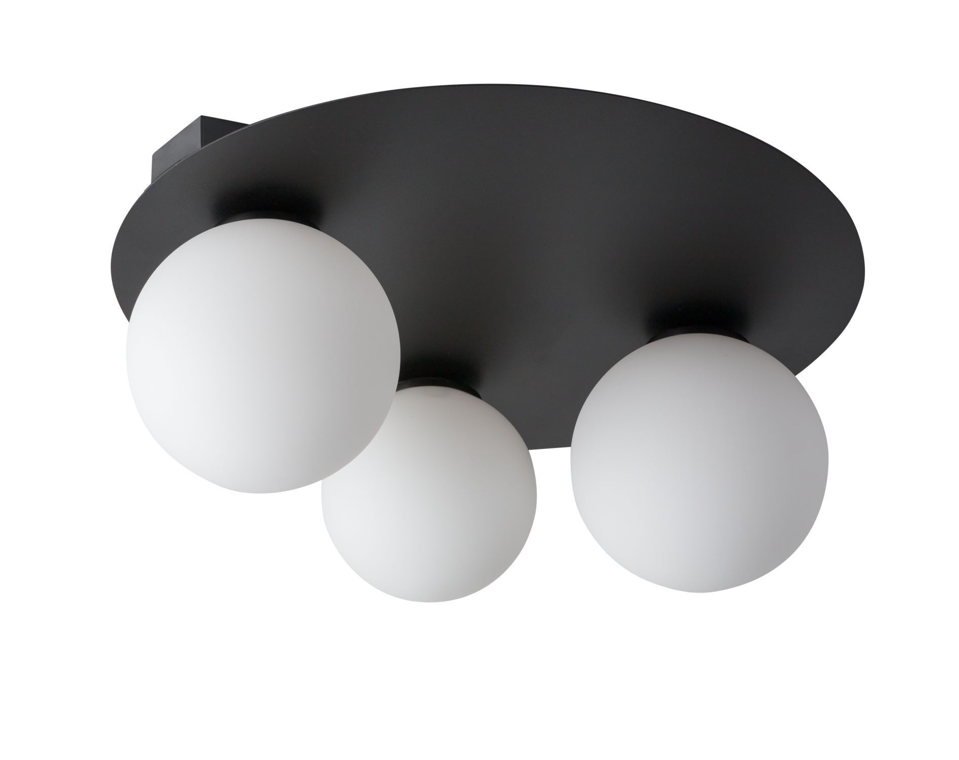 Plafonnier noir Moderne Métal Verre G9 confortable