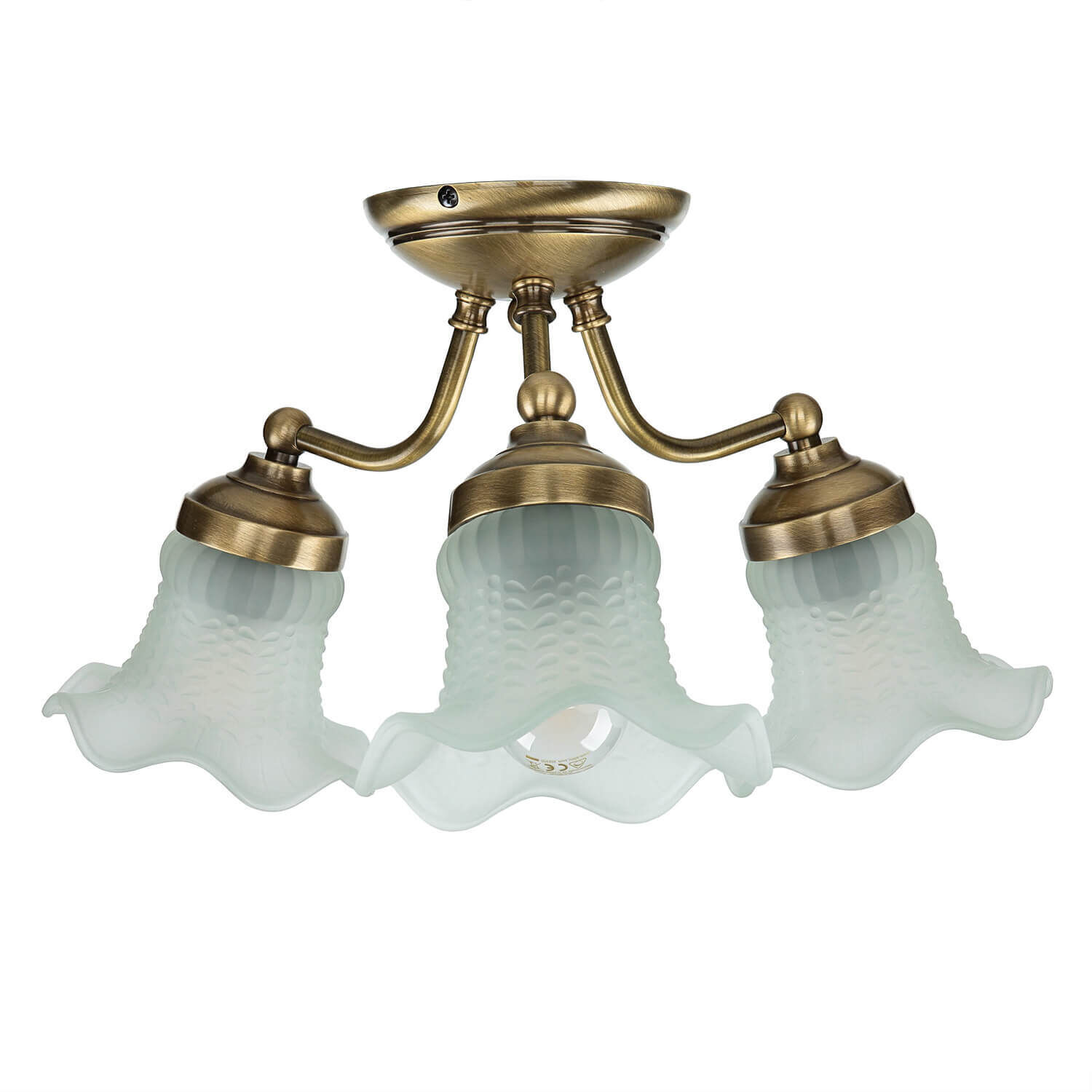 Leuchte, Bronze, Deckenleuchte, Rauchrohr