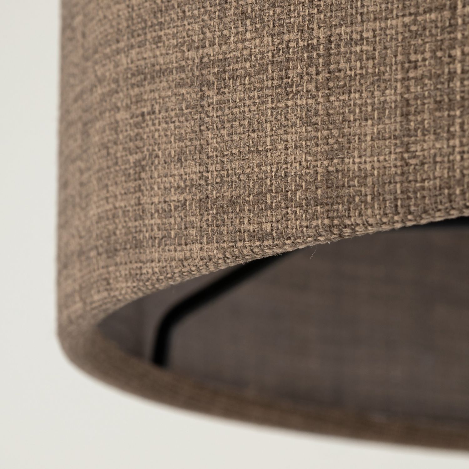 Lampadaire Trépied 160 cm Tissu Métal doré Marron E27 Lampe, Lampenschirm