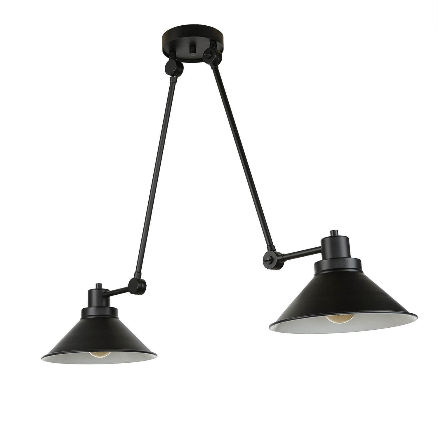 Plafonnier noir 61-152cm SIMONA Bureau Lampe