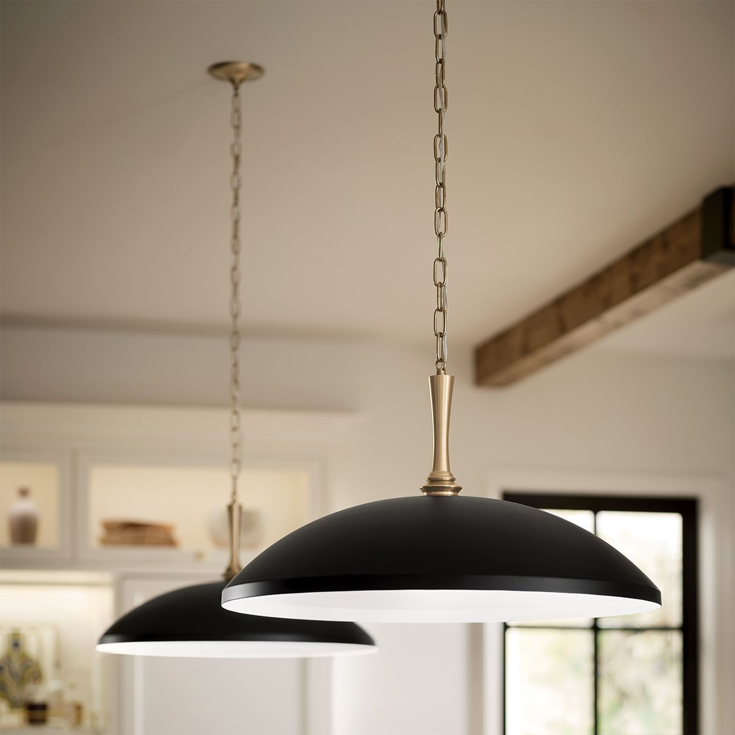 Lampe à suspendre métal E27 Ø 50,8 cm en bronze noir Leuchte, Lampe, Kronleuchter