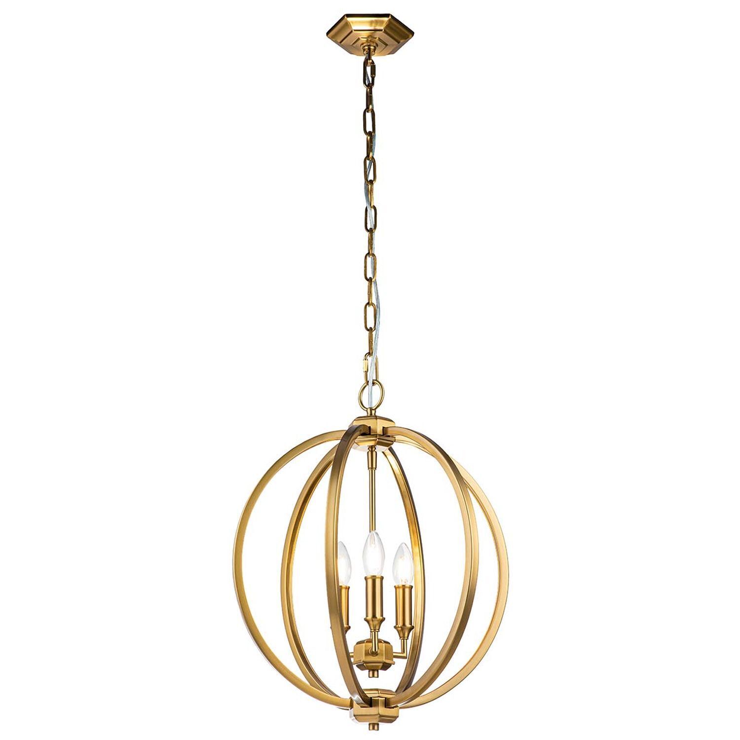 Lampe à suspendre en métal D : 43,2 cm rond H : max. 215,9 cm