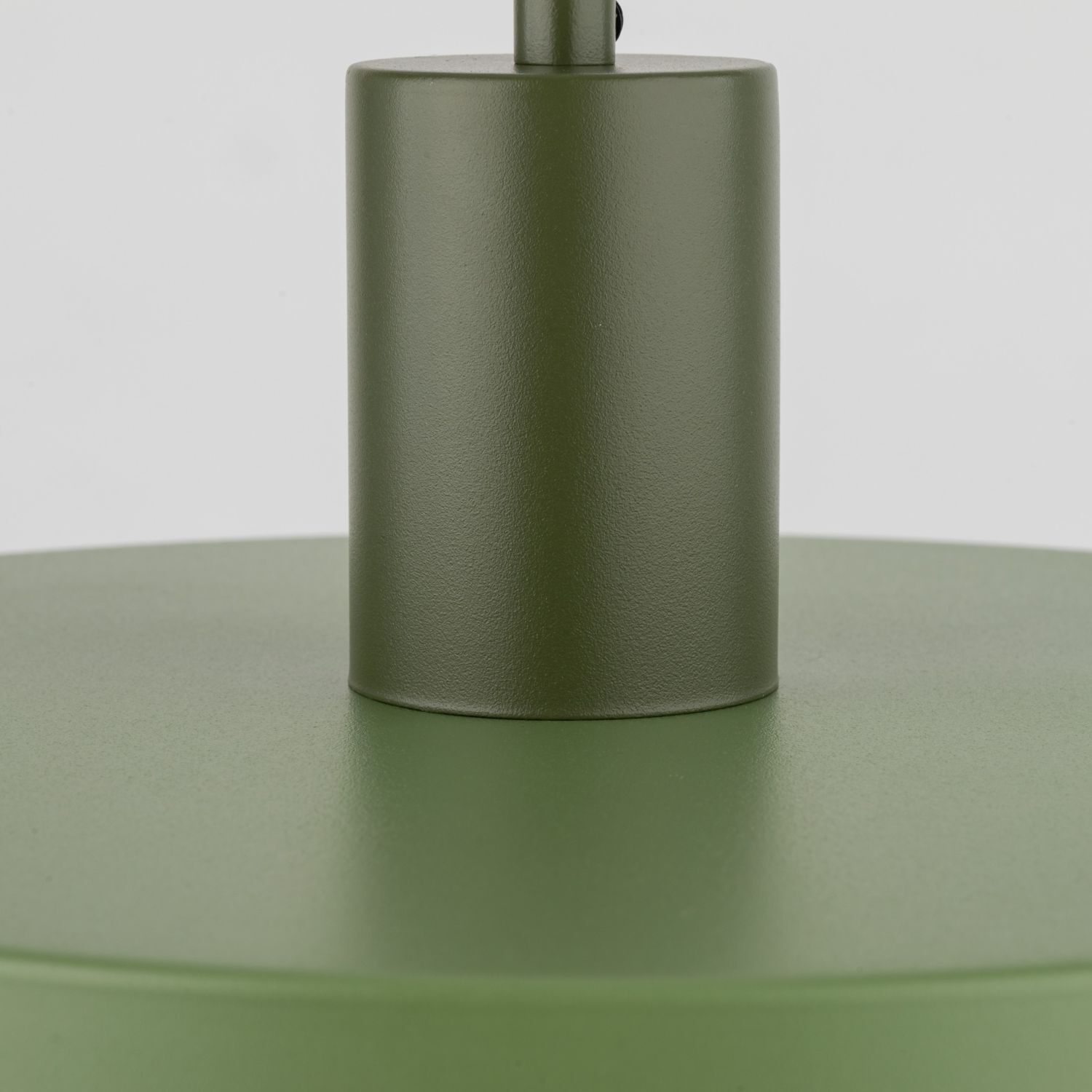 Suspension verte E27 Ø30 cm ronde Vintage métal