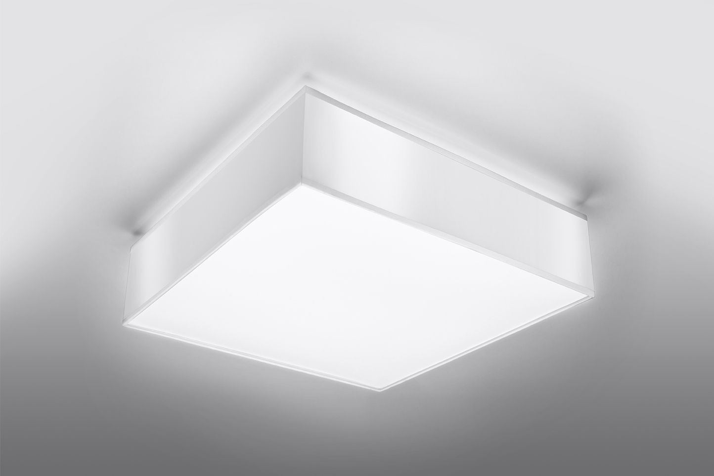 Plafonnier Moderne Largeur 55 cm Blanc Carré