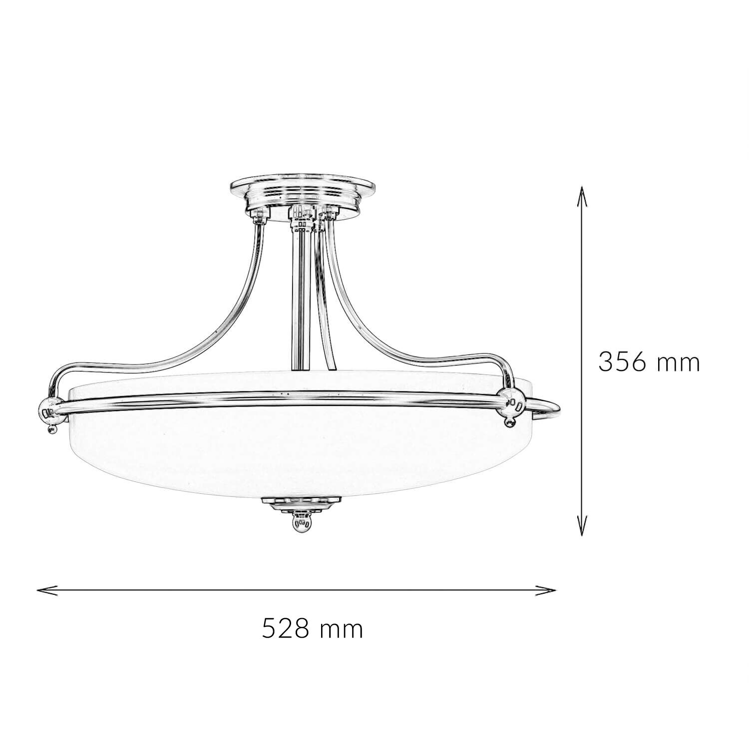 Plafonnier ASPERO laiton crème 4xE27 Lampe Plafonnier ASPERO laiton crème 4xE27 Lampe