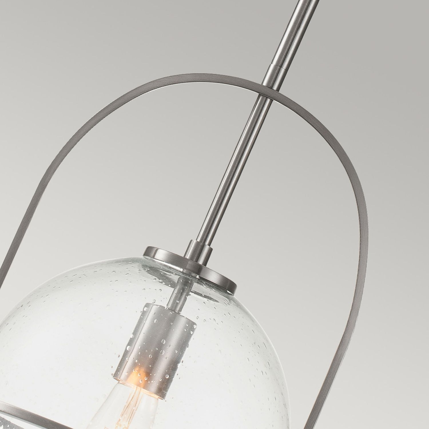 Lampe à suspendre verre métal E27 D : 28,9 cm rond Vintage