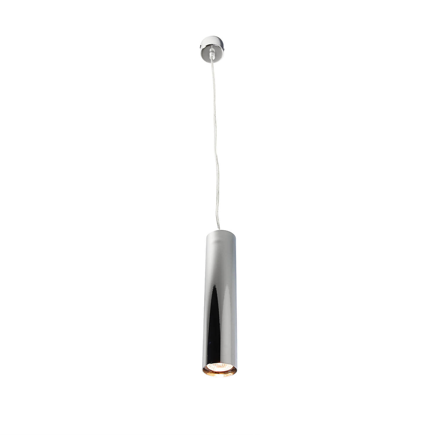 Lampe à suspendre en métal table à manger en chrome Ø5,5cm GU10