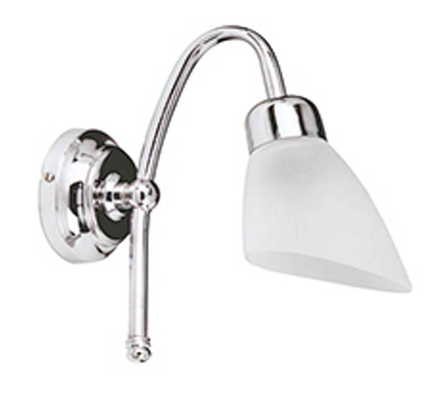 Lampe de salle de bain chrome laiton véritable E14 inoxydable ISMENE