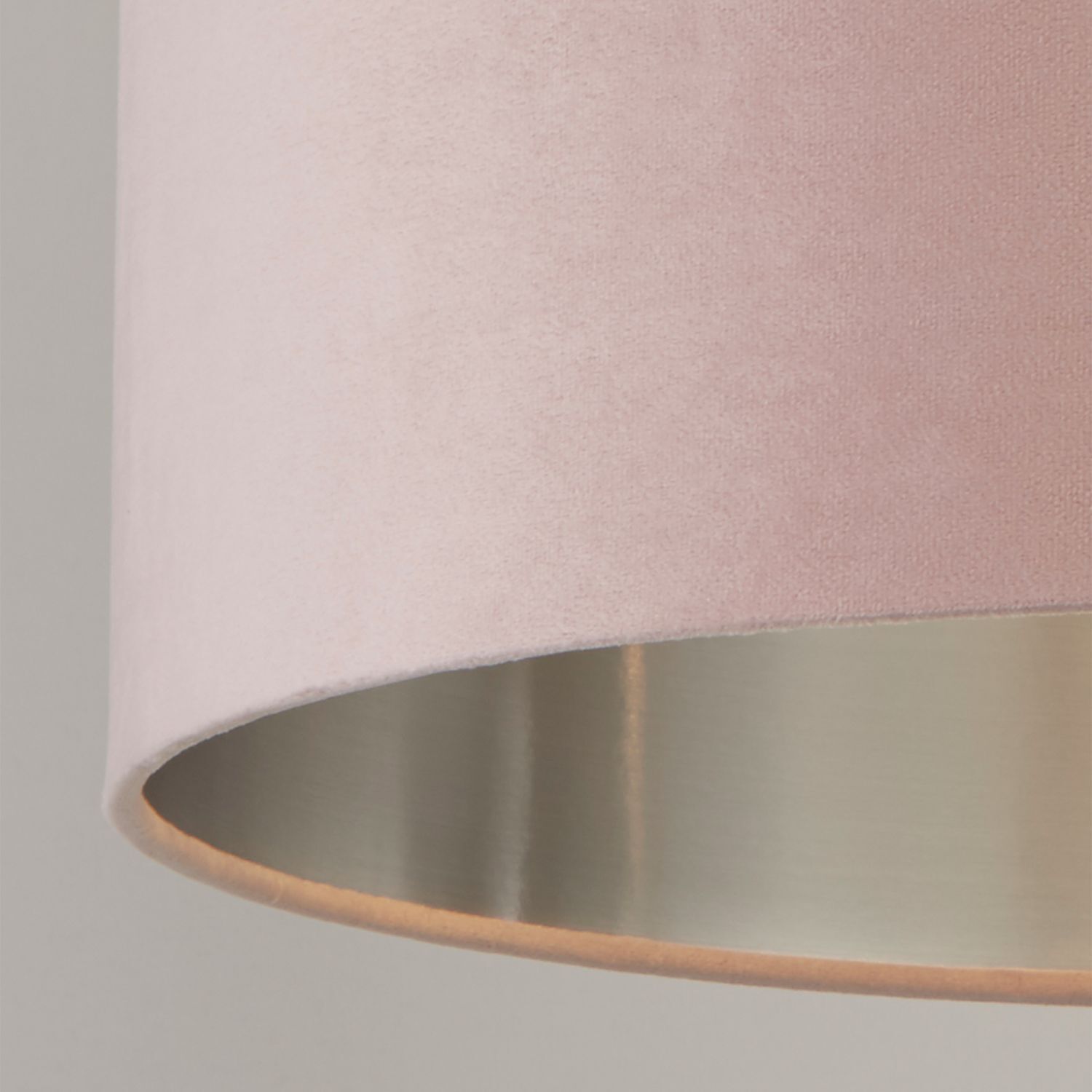 Abat-jour pour lampe suspendue Ø 38 cm Rose Argent Velours