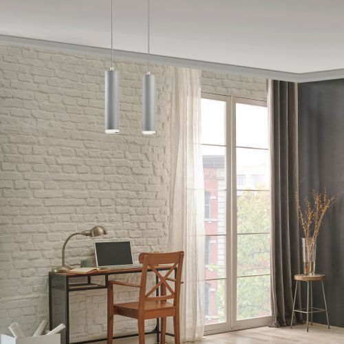 Lampe à suspendre Table de salle à manger Argent Aluminium Moderne