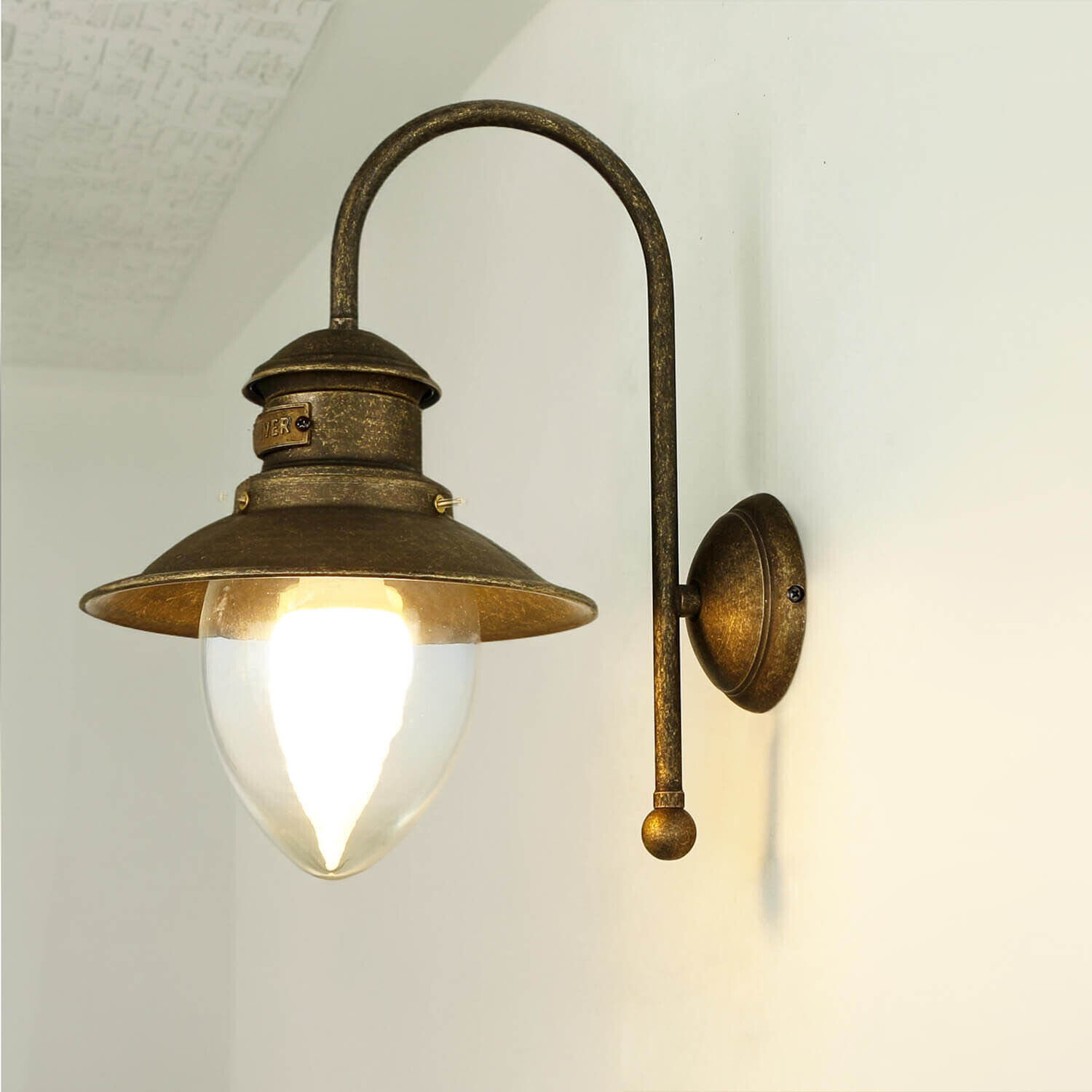 Leuchte, Lampe, Bronze