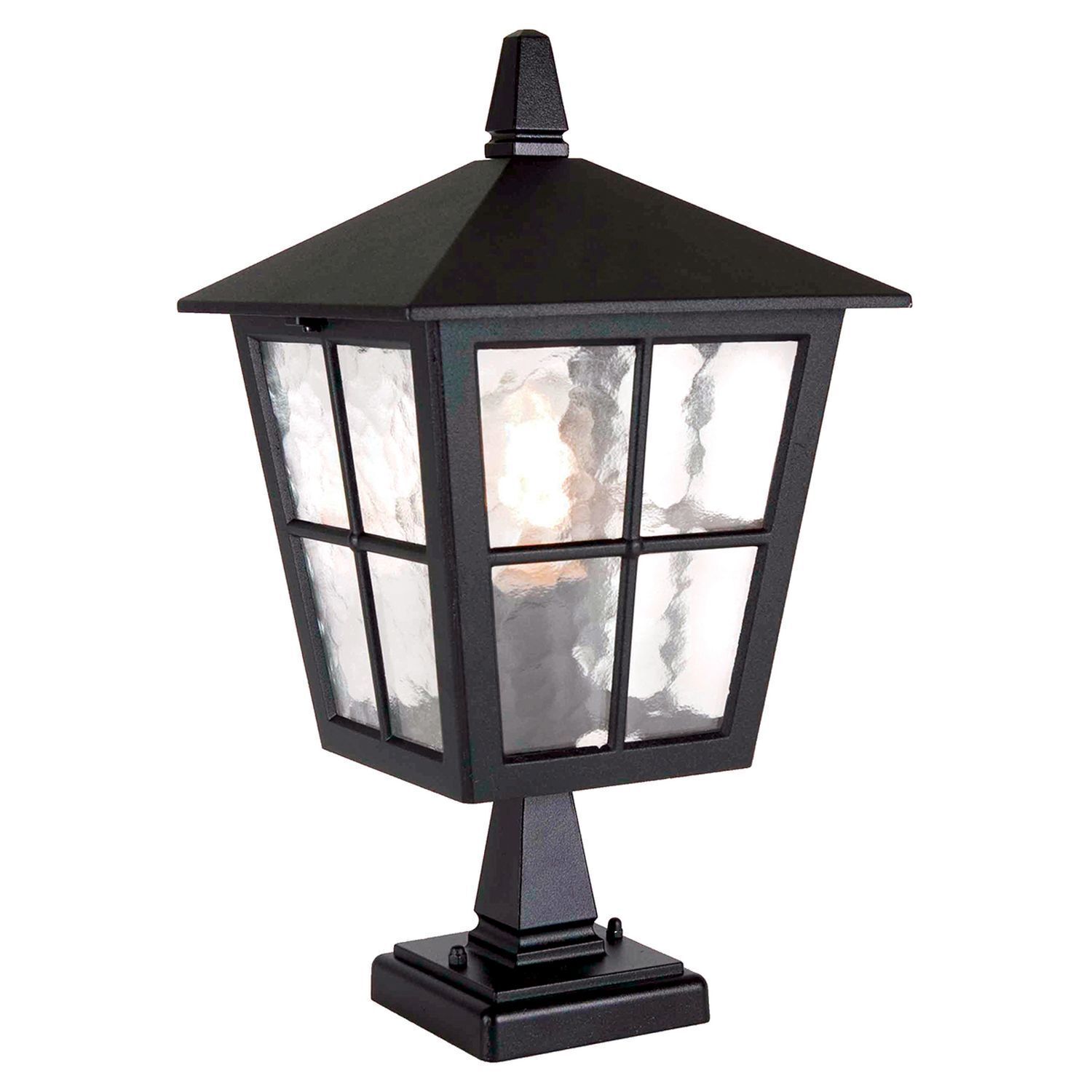 Lampe de jardin noir debout Rustique LUDGER