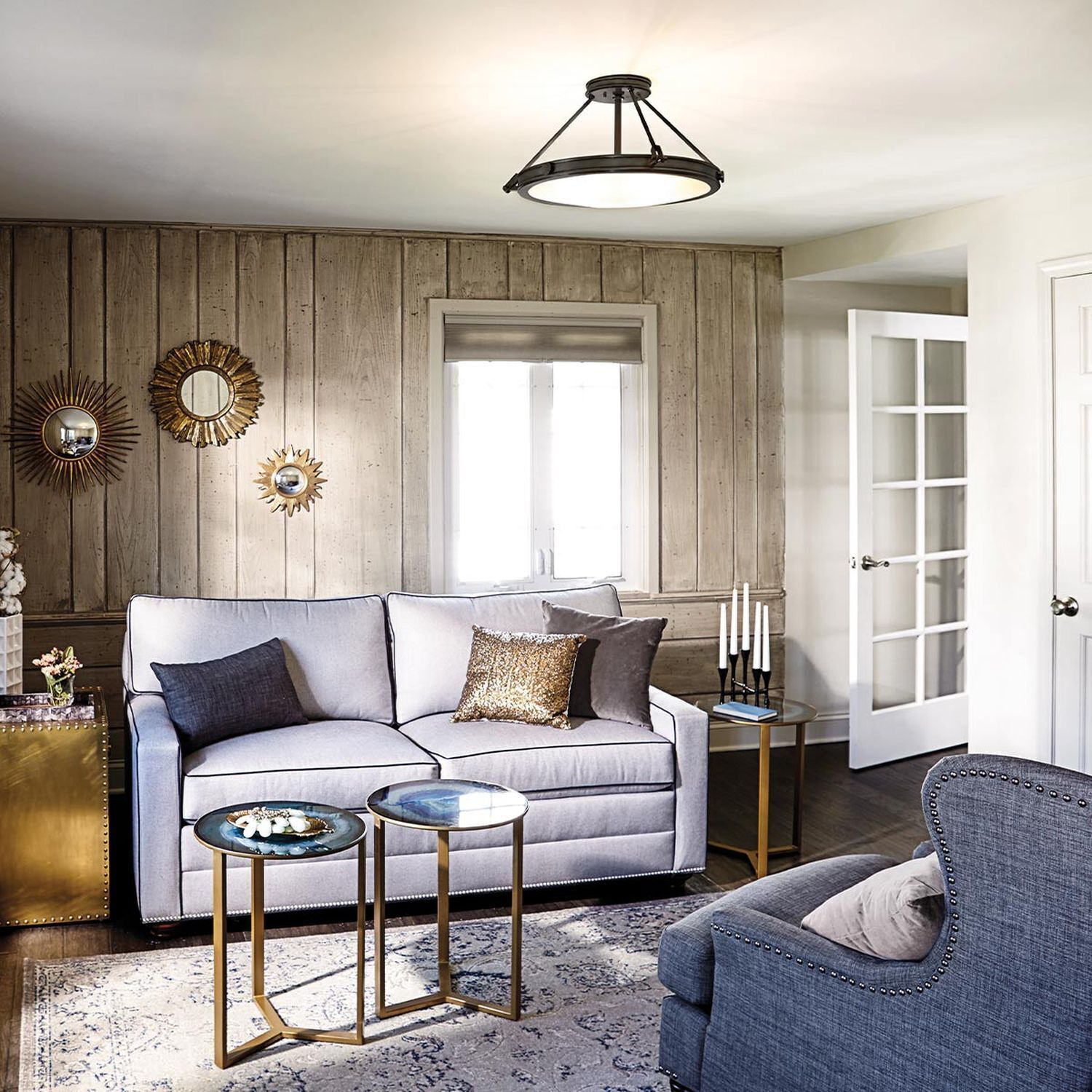 Innenarchitektur, Couch, Lampe, Dekoration für Zuhause, Teppich