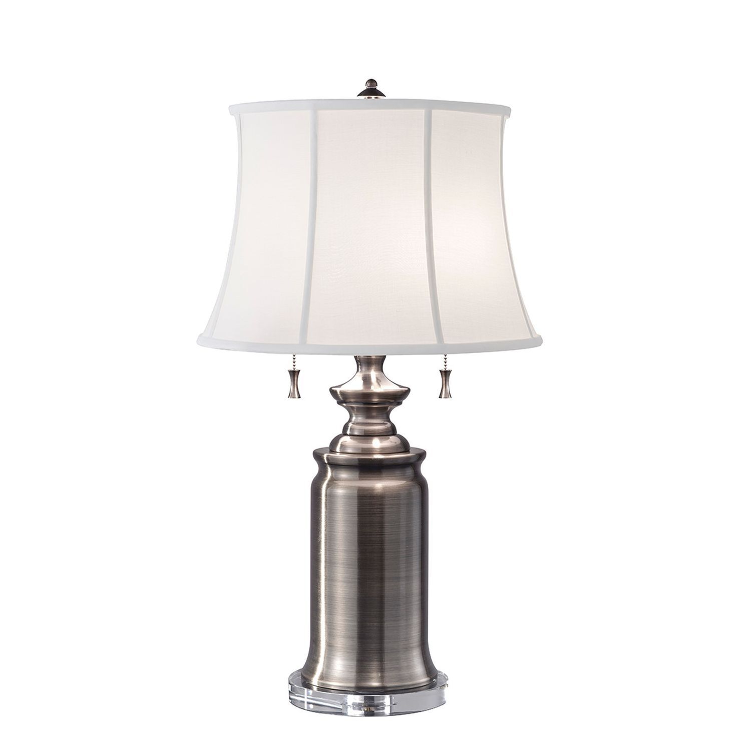 Lampadaire JOHA en nickel antique 69cm 2flmg Lampe