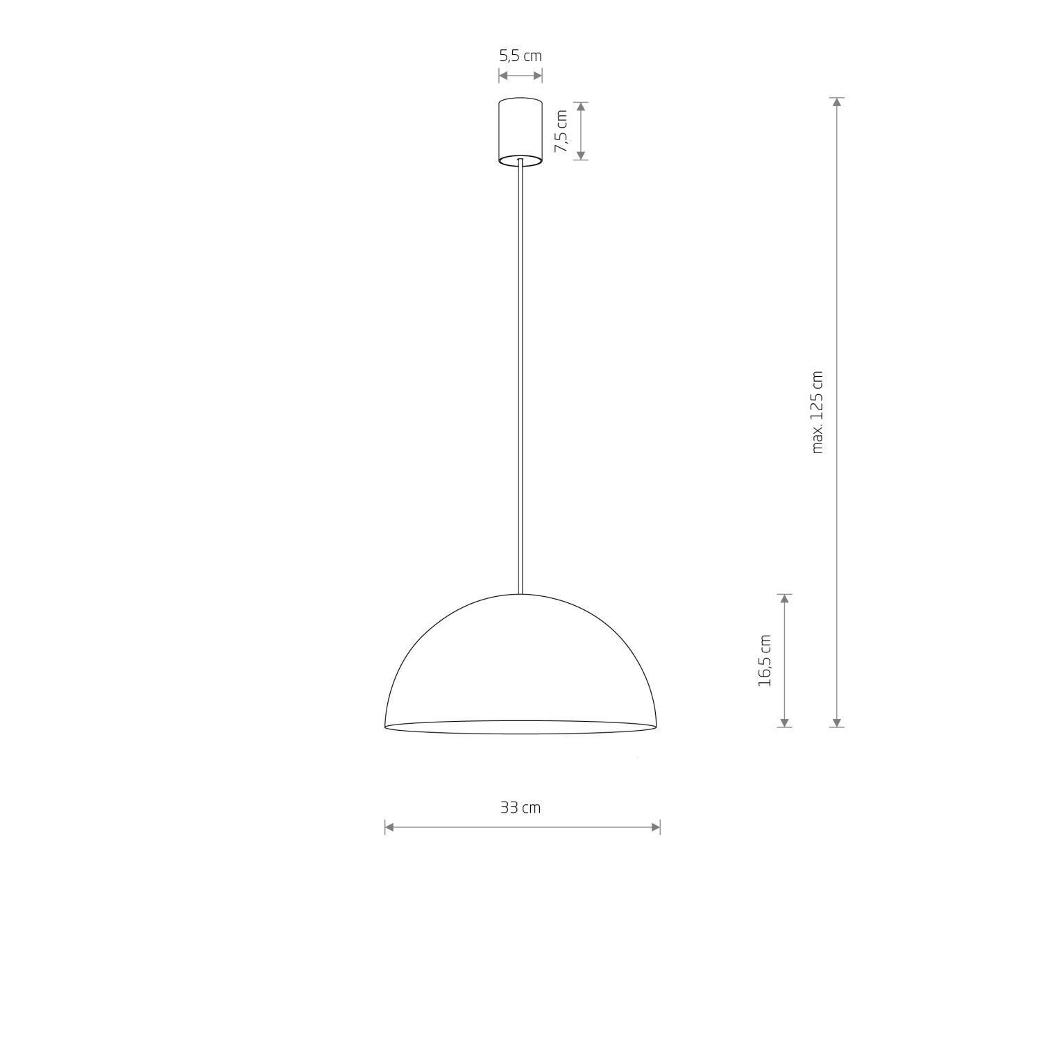 Pendelleuchte rund Ø 33 cm Braun matt Metall GX53 Diagramm, Handlung