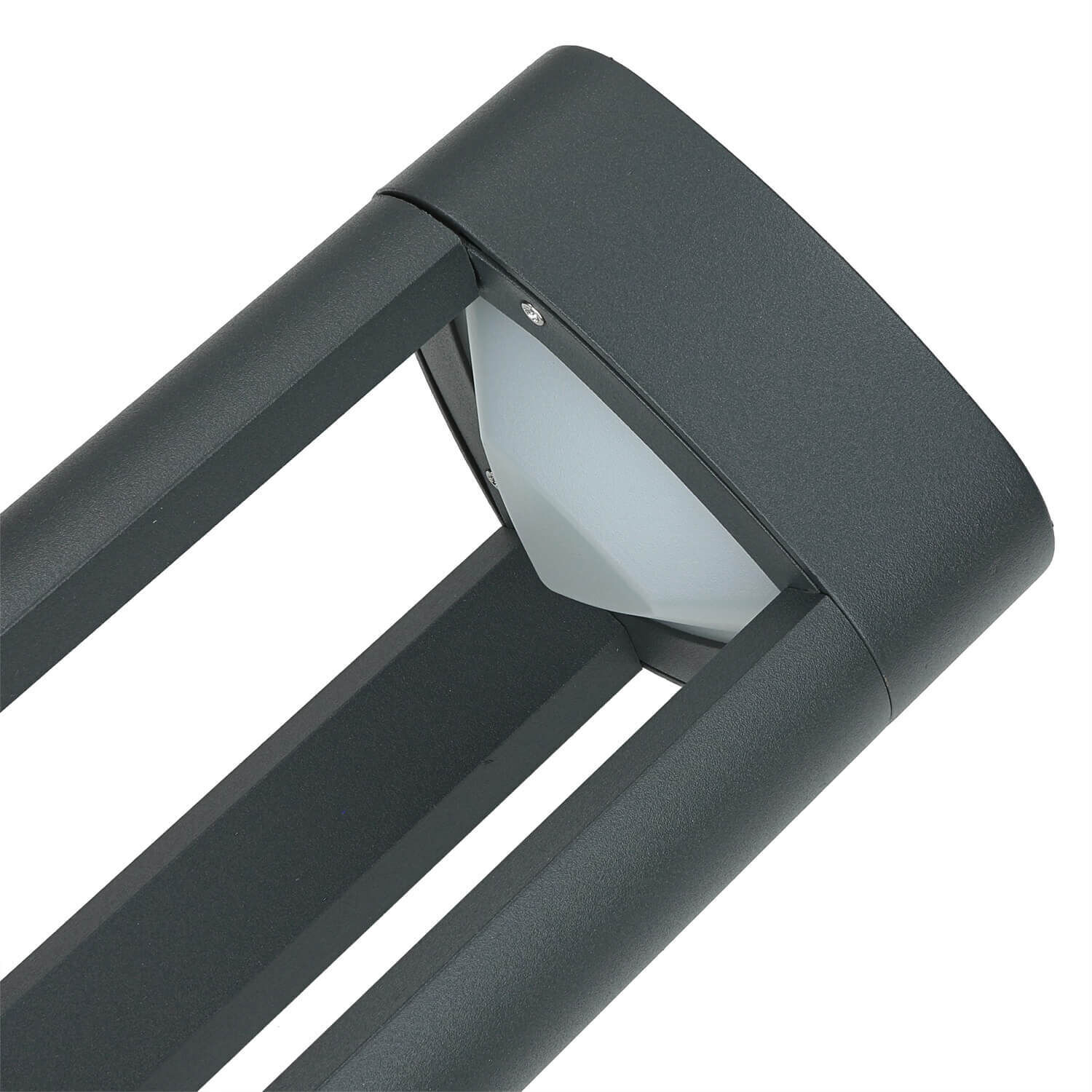 Luminaire d'allée résistant aux intempéries, anthracite, 50cm, faible éblouissement