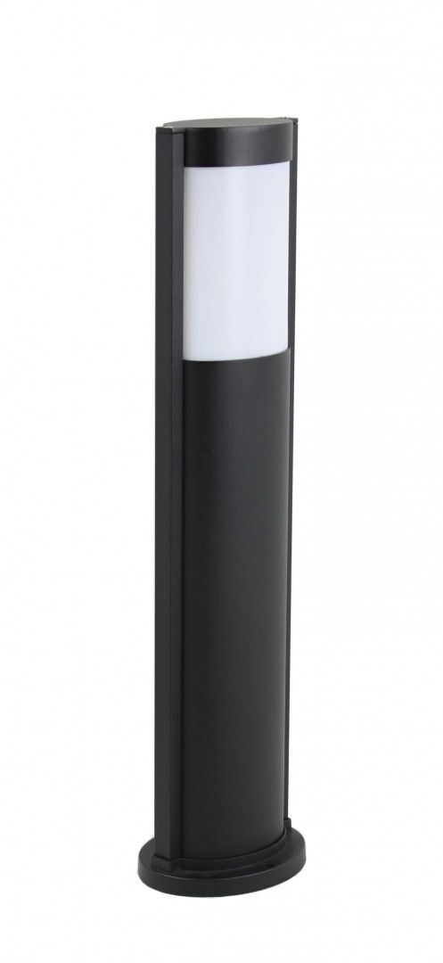 Lampe d'allée noire ovale 65 cm extérieur E27 CANDO