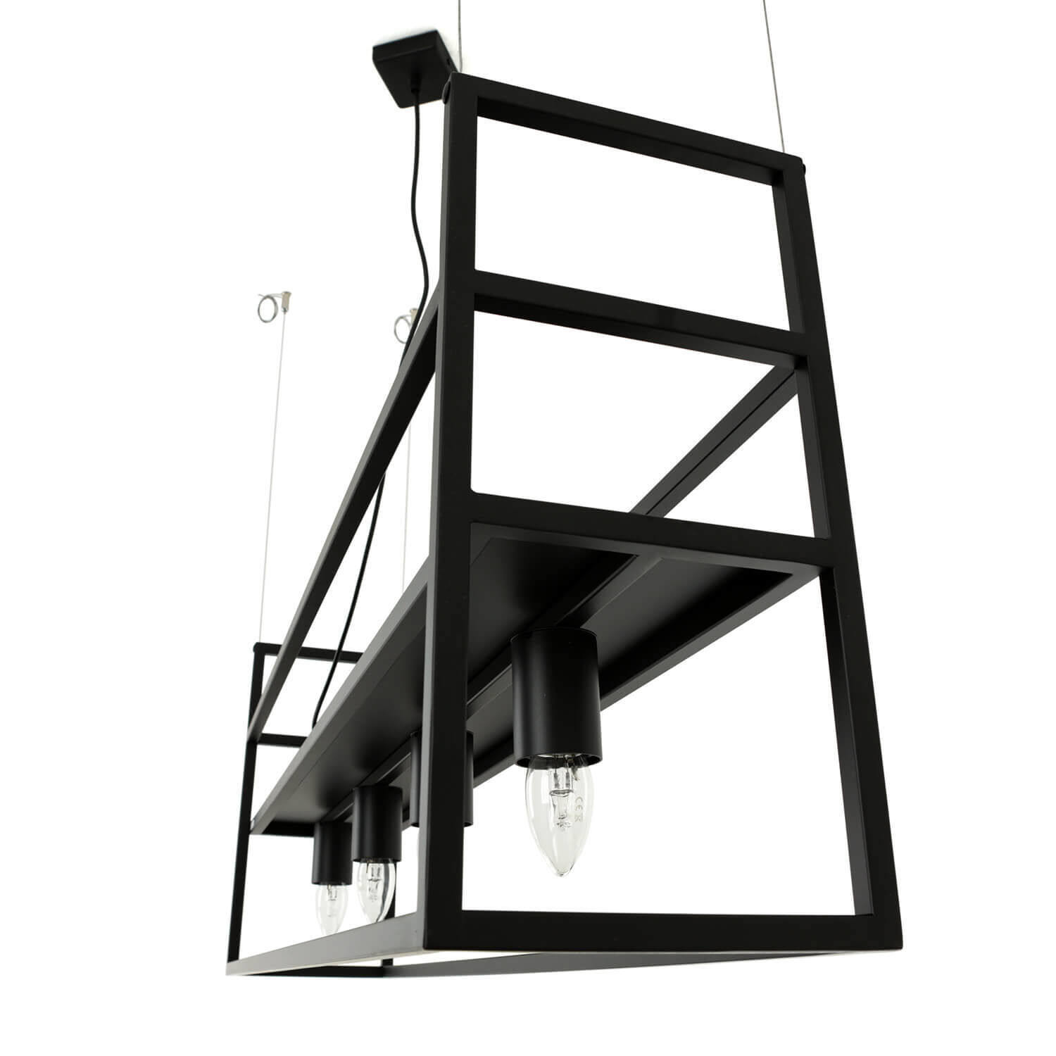 Lampe à suspendre Étagère suspendue L : 102 cm 5x E27 Métal Leuchte