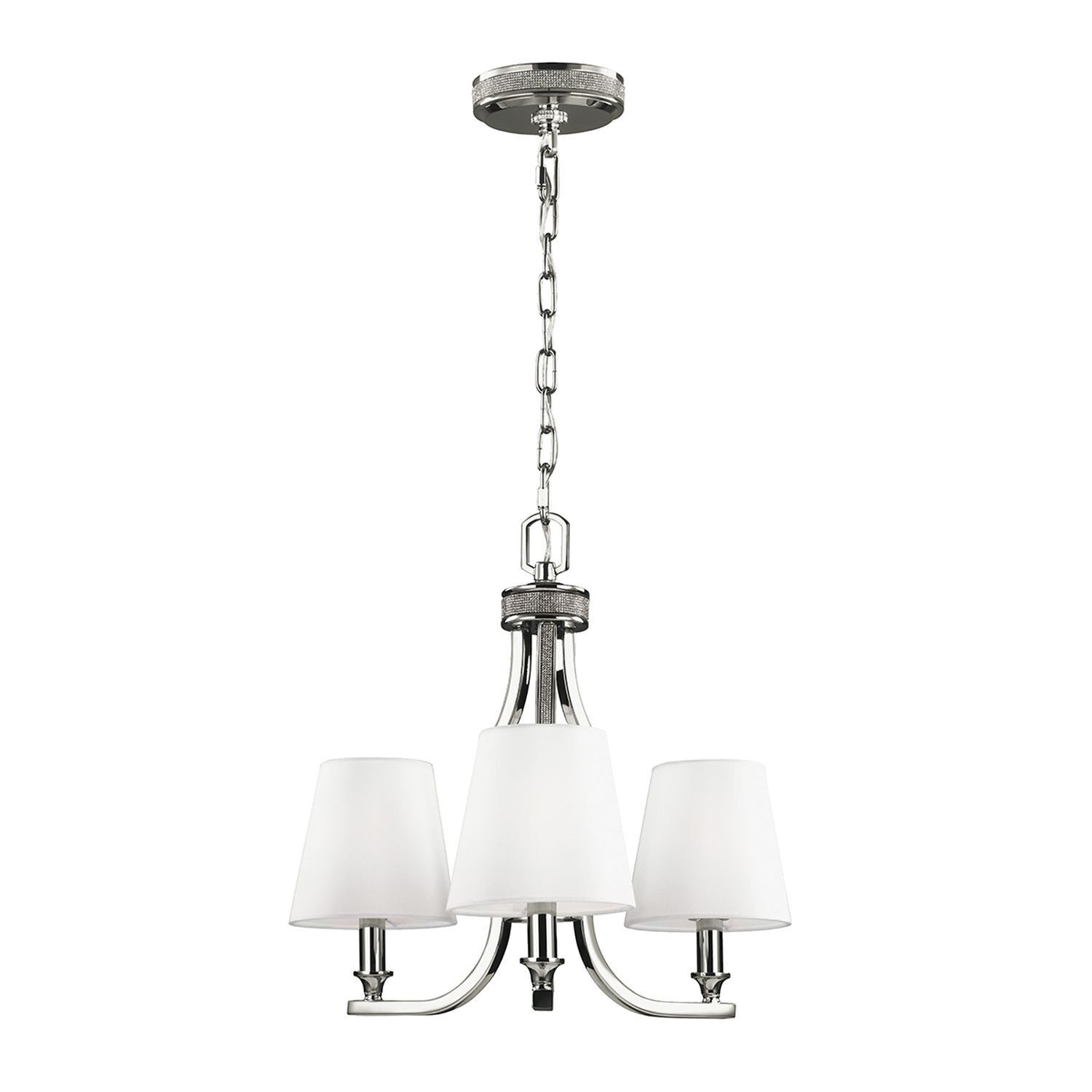 Lustre Blanc Nickel Soie Métal TEVIDA