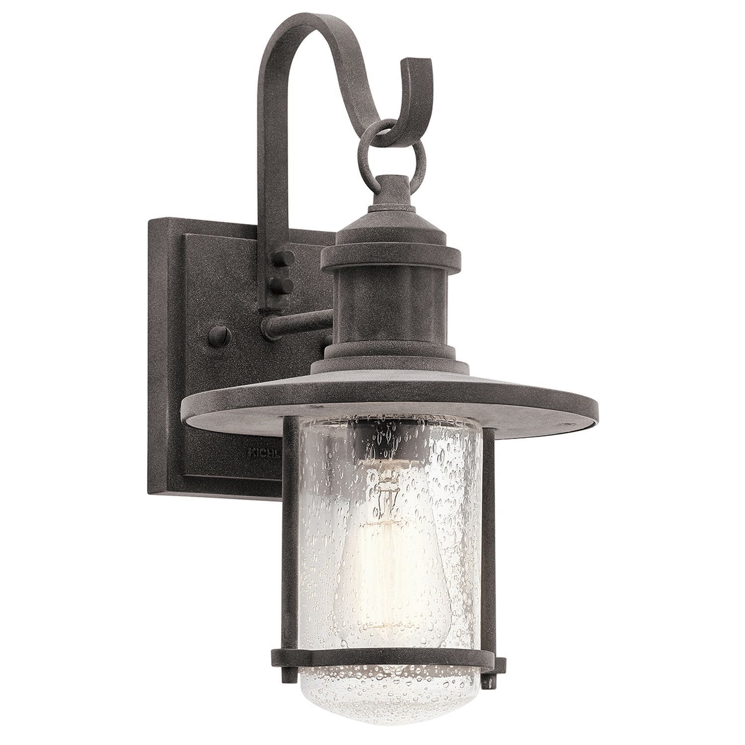 Lampe d'extérieur IP44 aluminium verre de pluie rustique E27