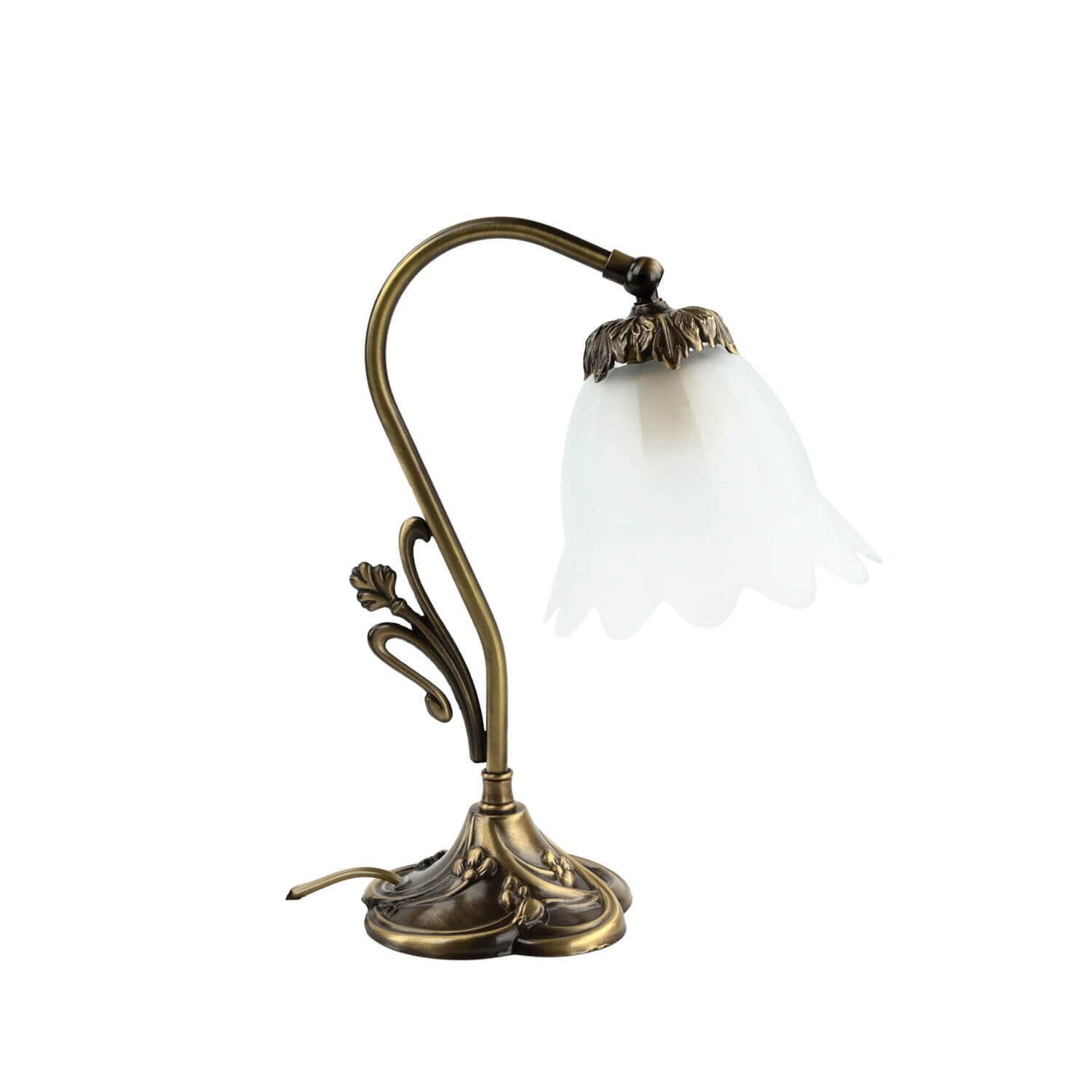 Lampe, Tischlampe, Lampenschirm, Bronze