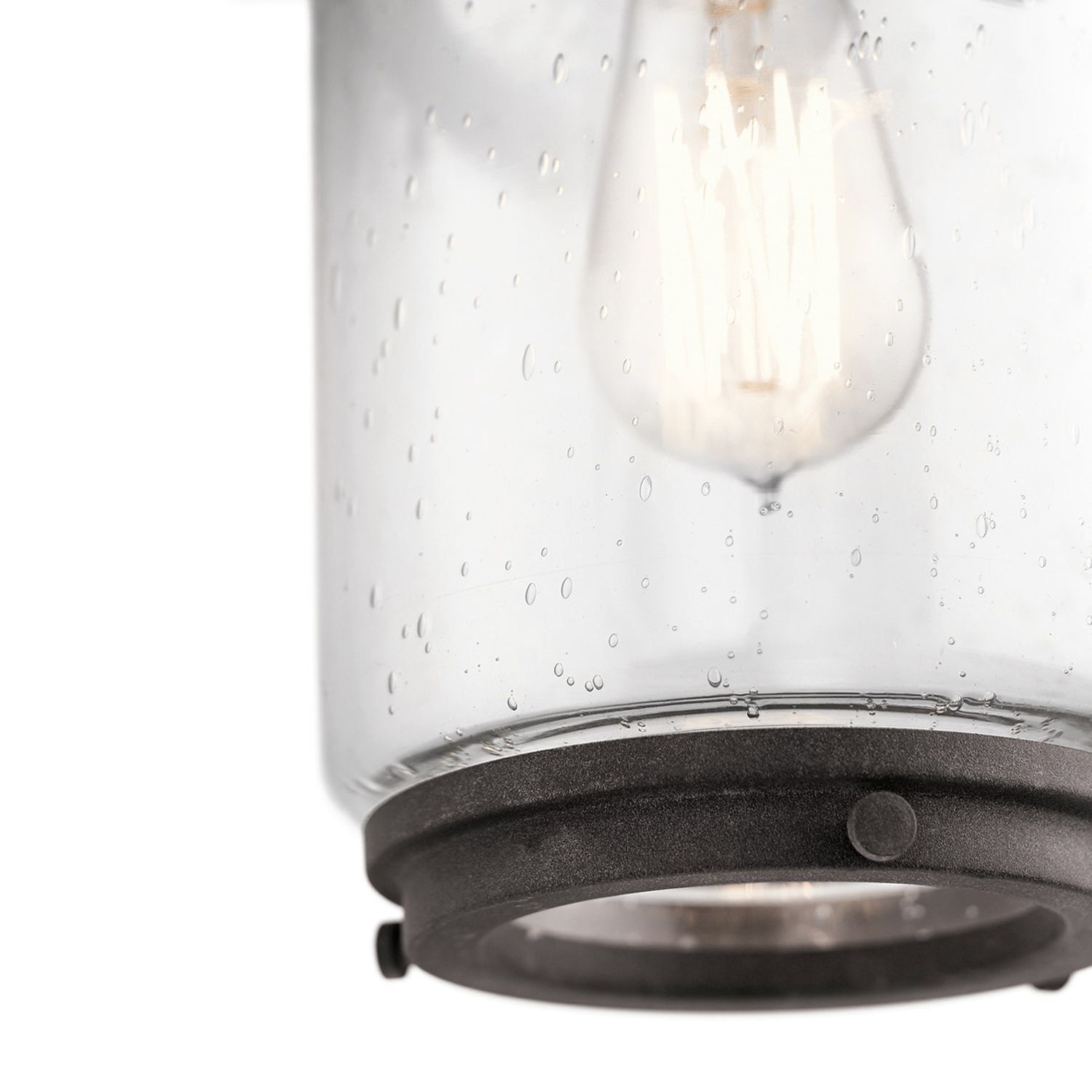 Lampe d'extérieur mur verre aluminium E27 IP44 35,6 cm de haut