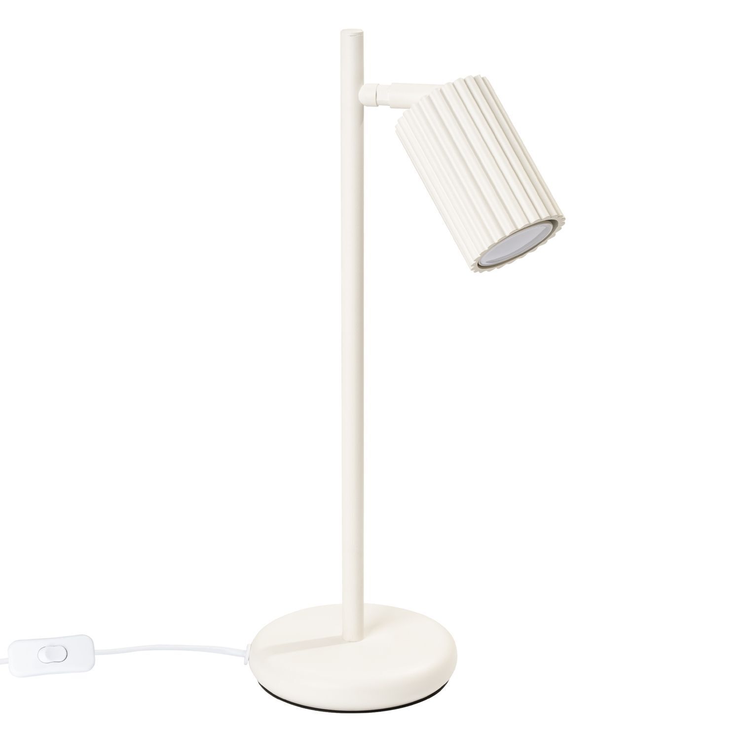 Lampe de bureau GU10 hauteur 43 cm en Crème Moderne Aluminium