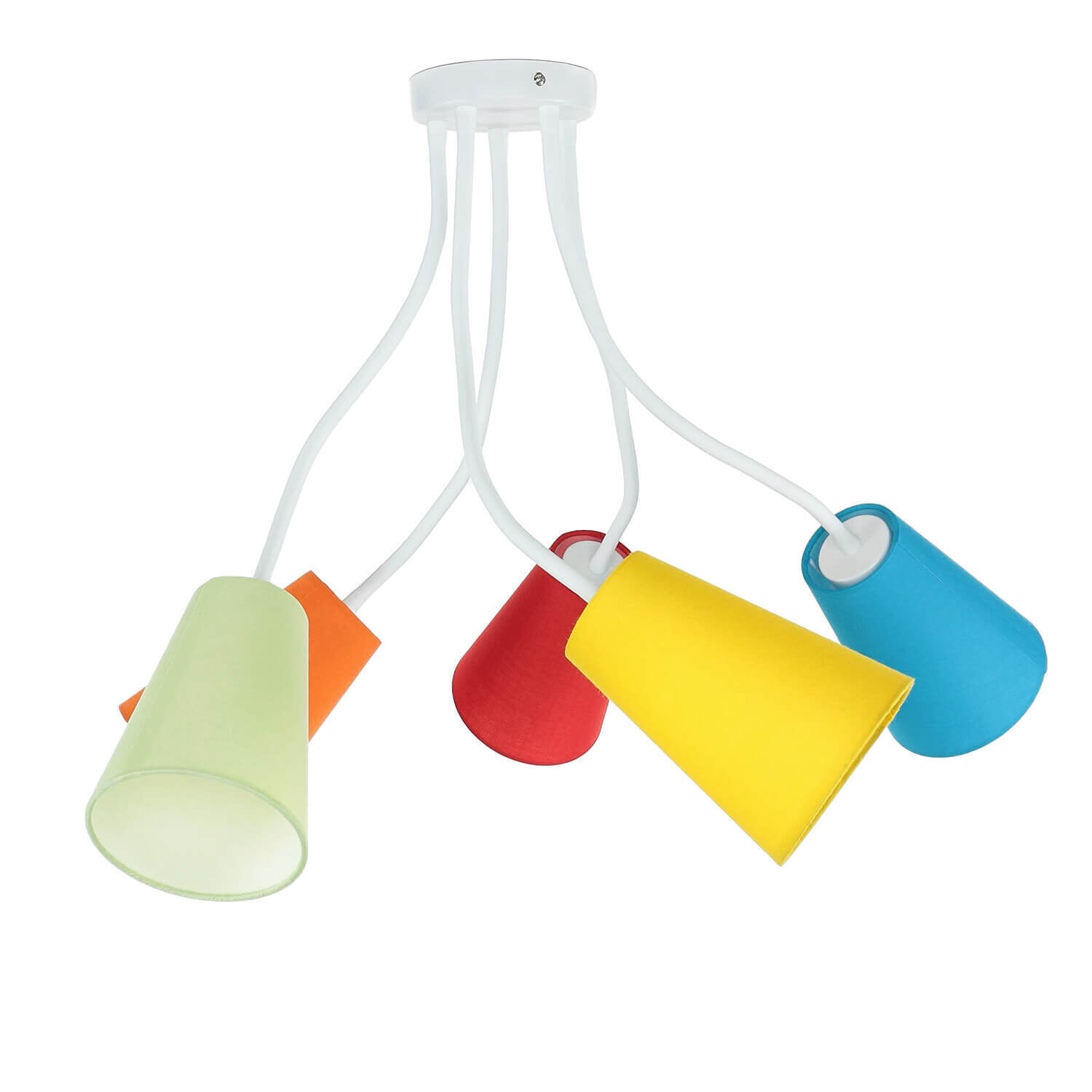 Plafonnier coloré chambre d'enfant bras flexible 5flmg