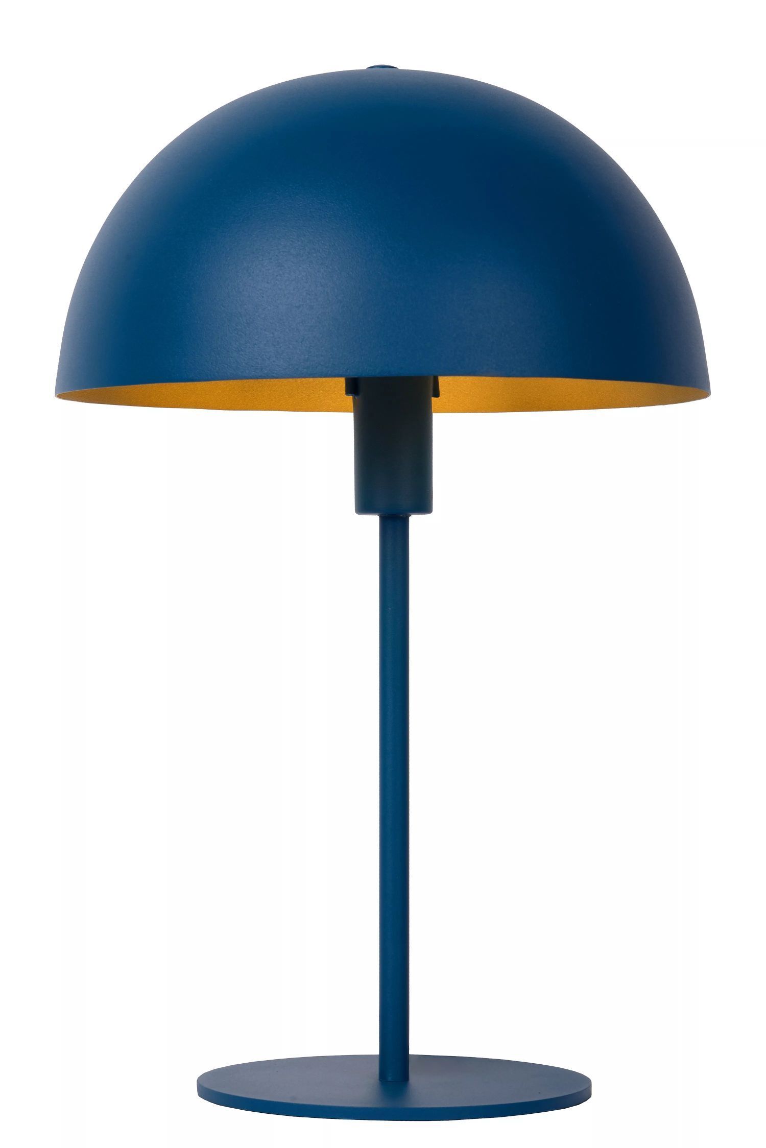 Blaue Tischlampe Metall indirekt E14 40 cm Industrie