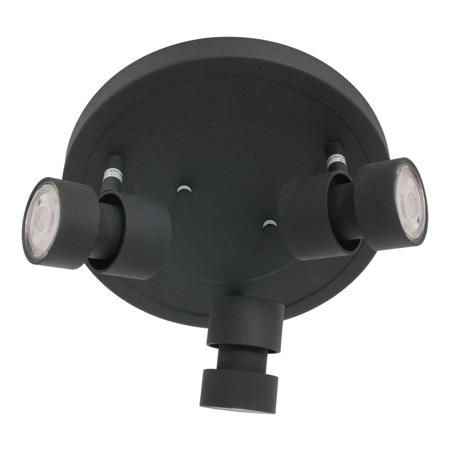 Spot de plafond ajustable noir Ø27,5 cm incl. GU10