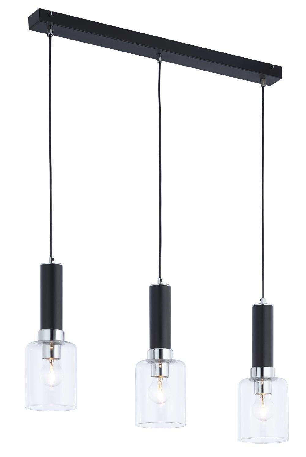 Moderne Hängelampe in Schwarz Chrom E27 flexibel Leuchte, Drinnen, Zimmer, Duscharmatur, Lampe