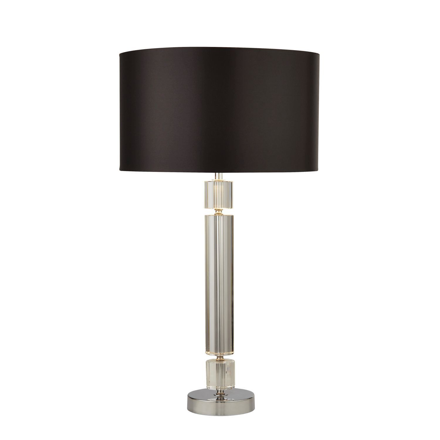 Lampe de chevet E27 62 cm Ø 35 cm Tissu Verre SAMUEL