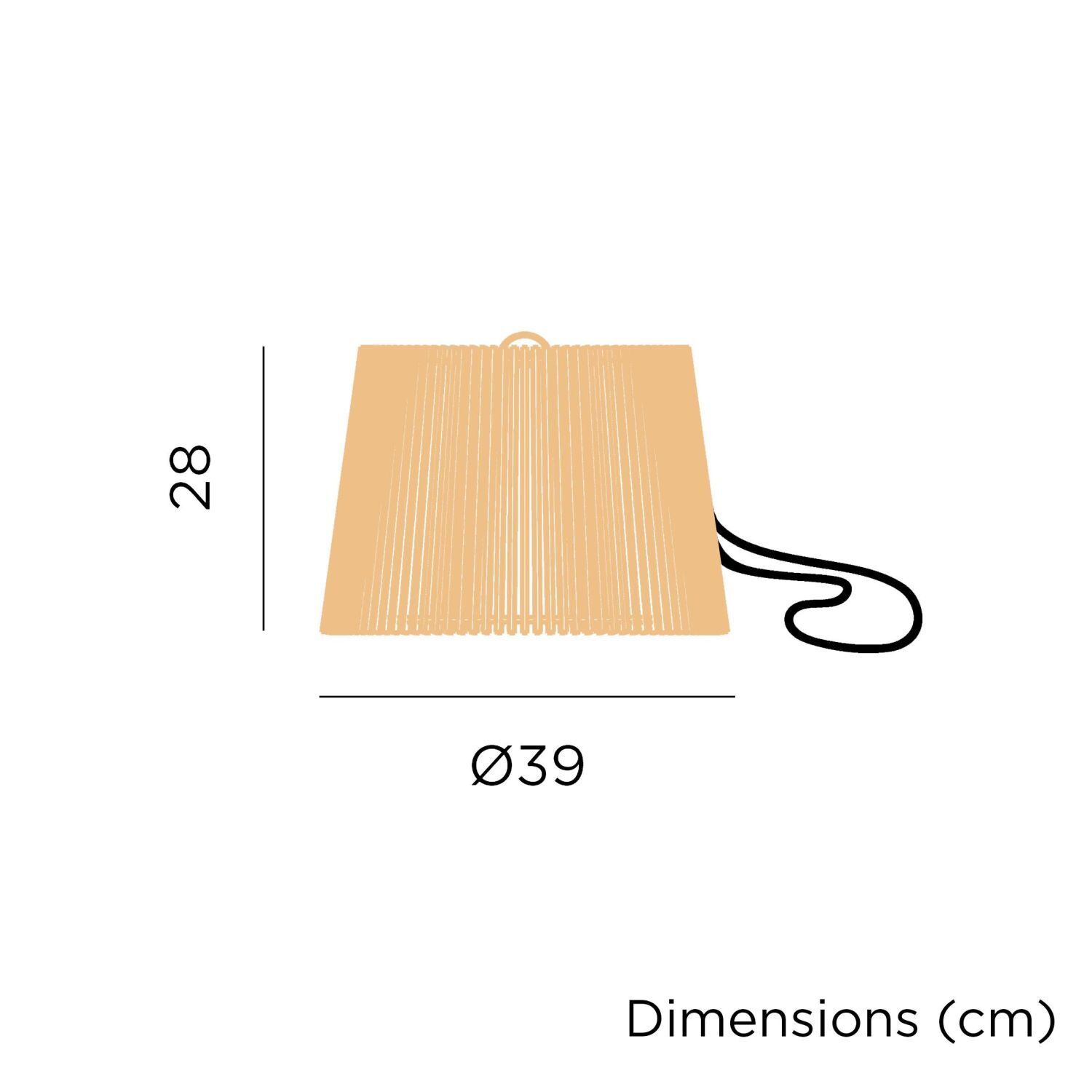 Suspension extérieure LED Accu Bois Ø 39 cm IP54 2700 K dimmable Zubehor, Tasche, Handtasche, Lampe