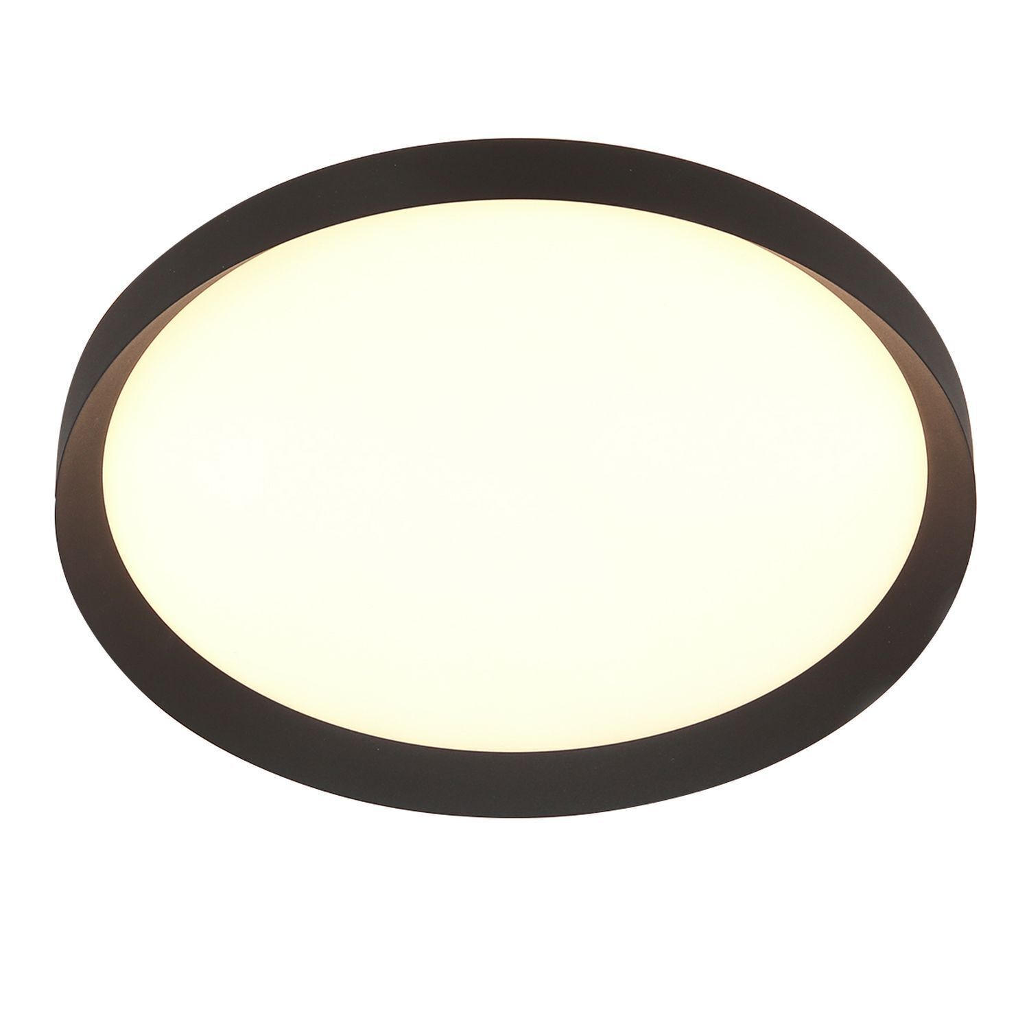 Plafonnier rond à LED noir blanc 2700 K Ø50 cm