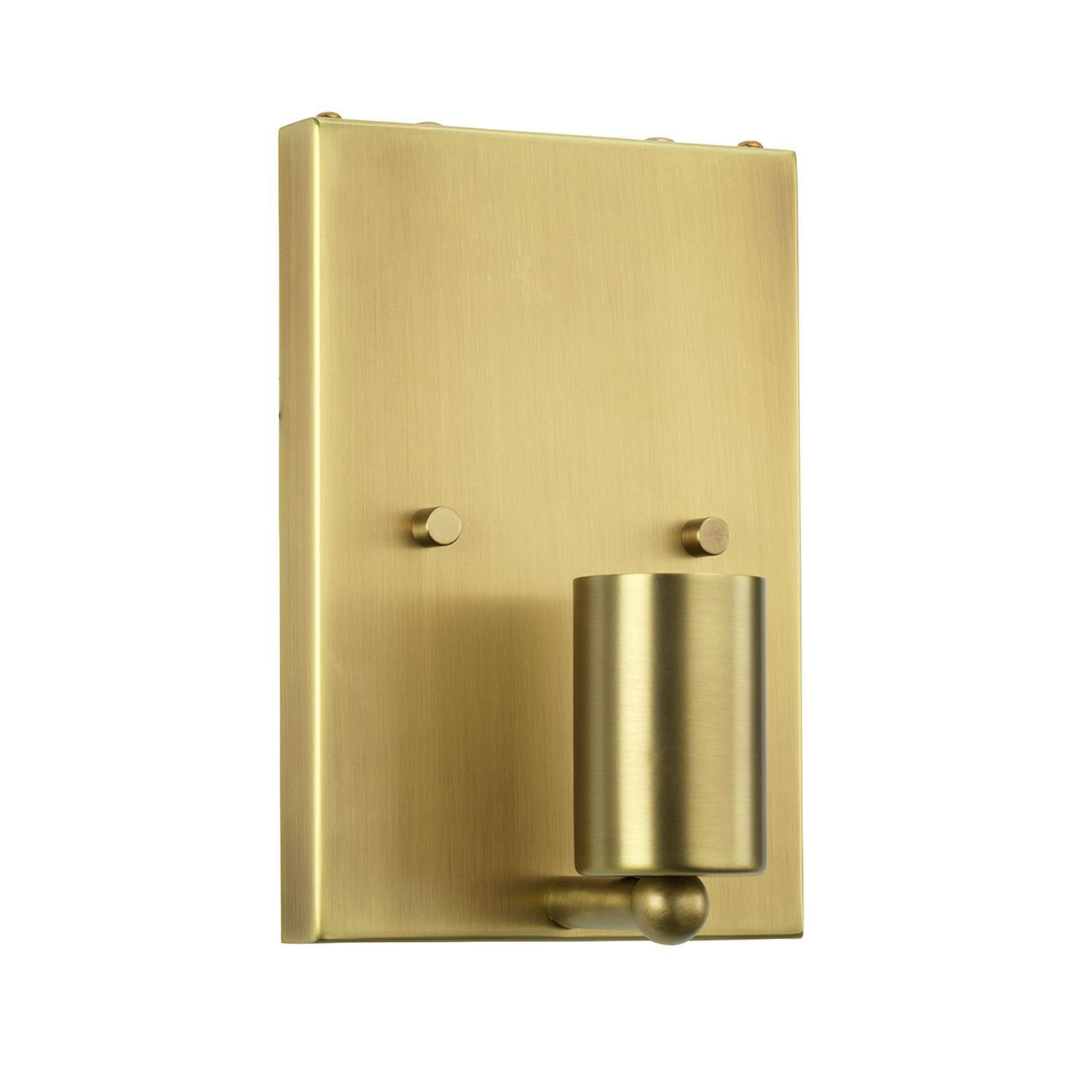 Applique murale d'angle tissu crème laiton E27 NADATILA