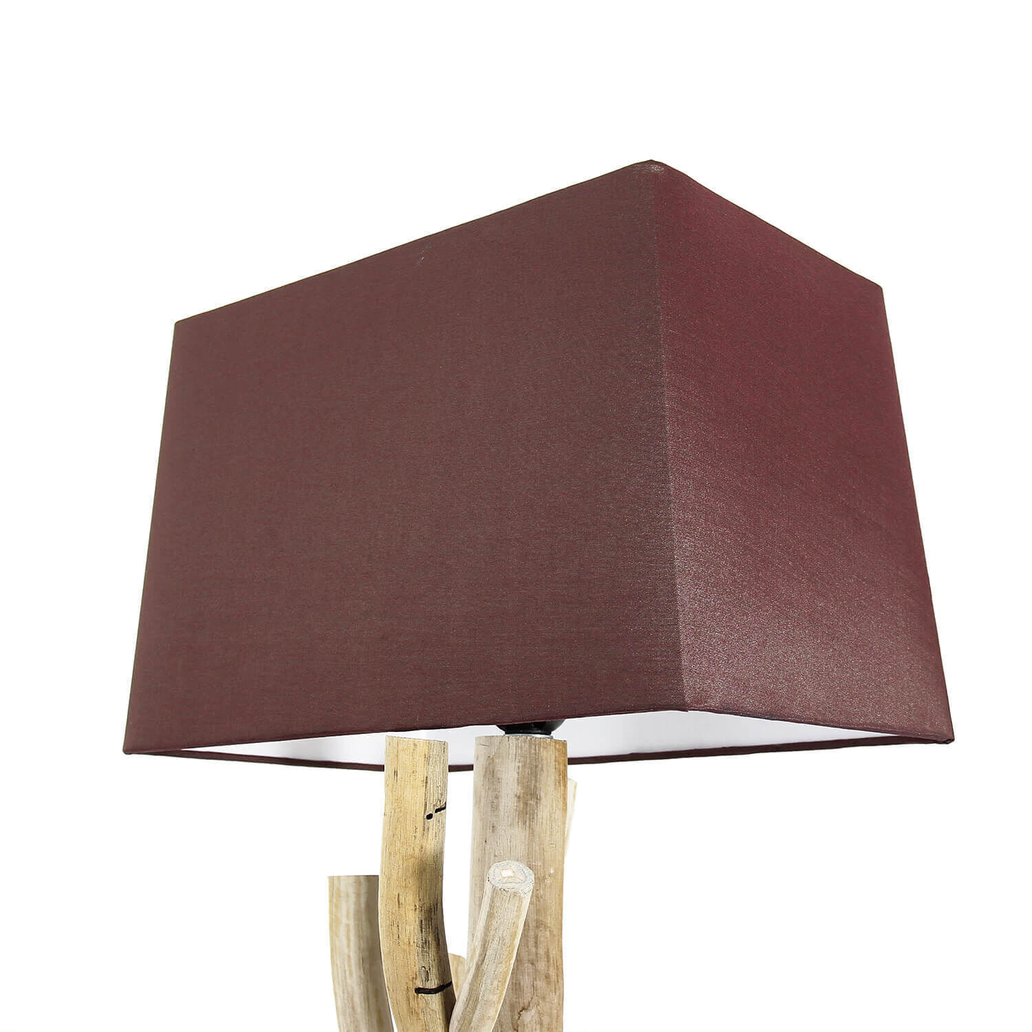 Treibholz Lampe Wand Stoff Schirm Handarbeit SURIN Lampe, Lampenschirm, Tischlampe