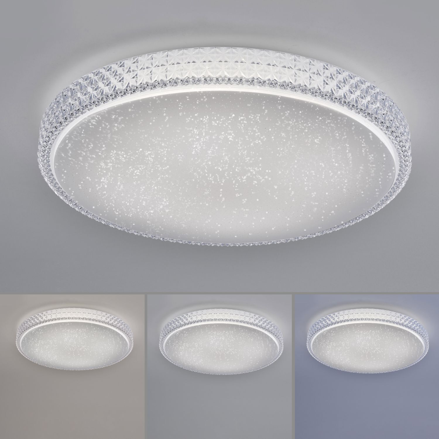 Lampe de plafonnier LED Ciel de nuit Smart Home RGB 2700-5000 K Deckenleuchte, Leuchte