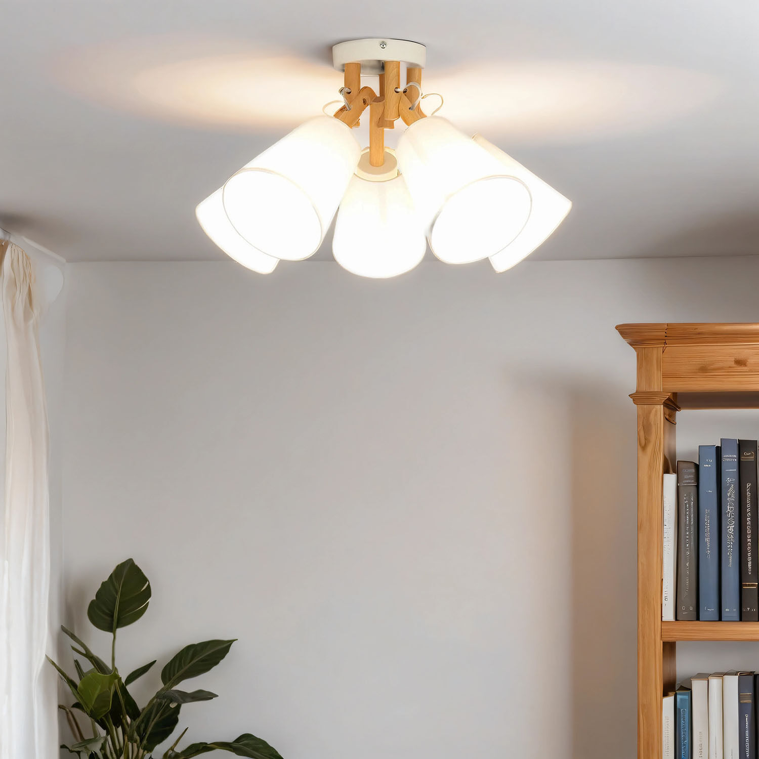 Deckenlampe VAIO Weiß 5-flmg Deckenleuchte, Lampe