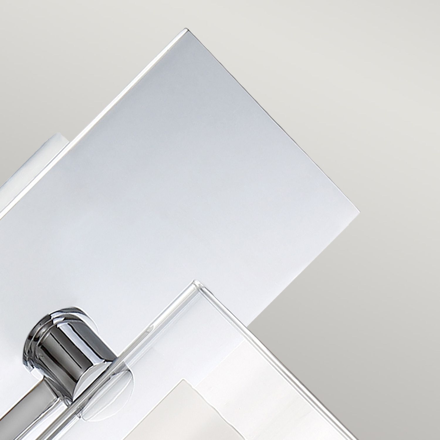 Applique salle de bain avec LED G9 H : 23,2 cm IP44 Chrome Blanc Métal Verre