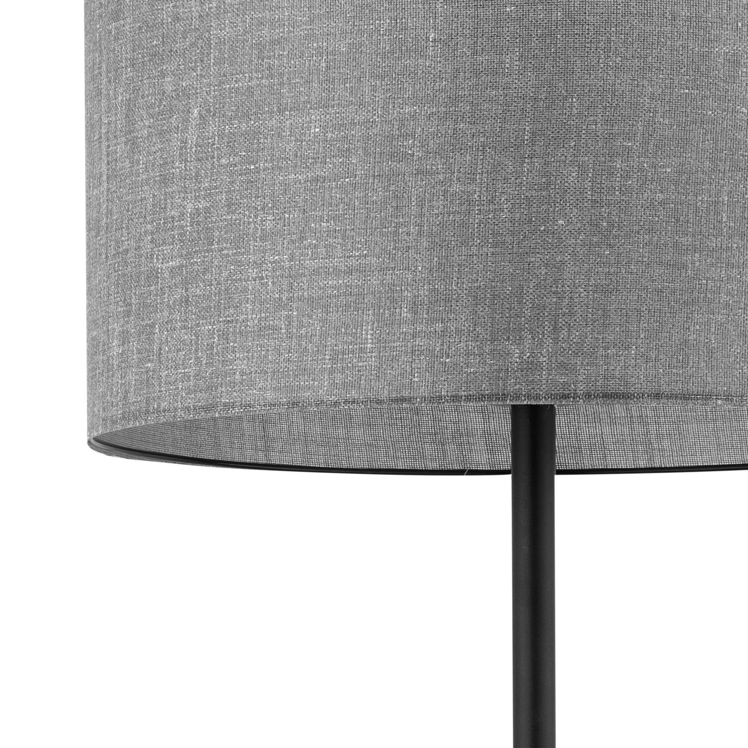 Lampadaire Gris Noir 159 cm petit E27 Moderne