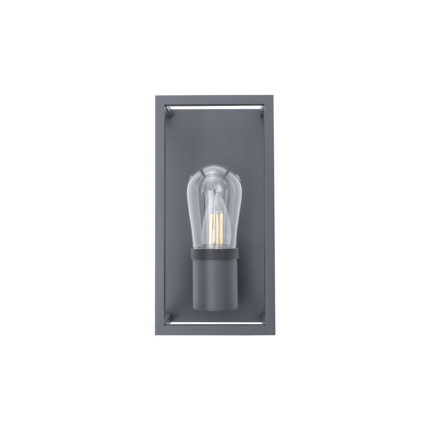 Applique extérieure Gris IP54 E14 Verre Aluminium Moderne