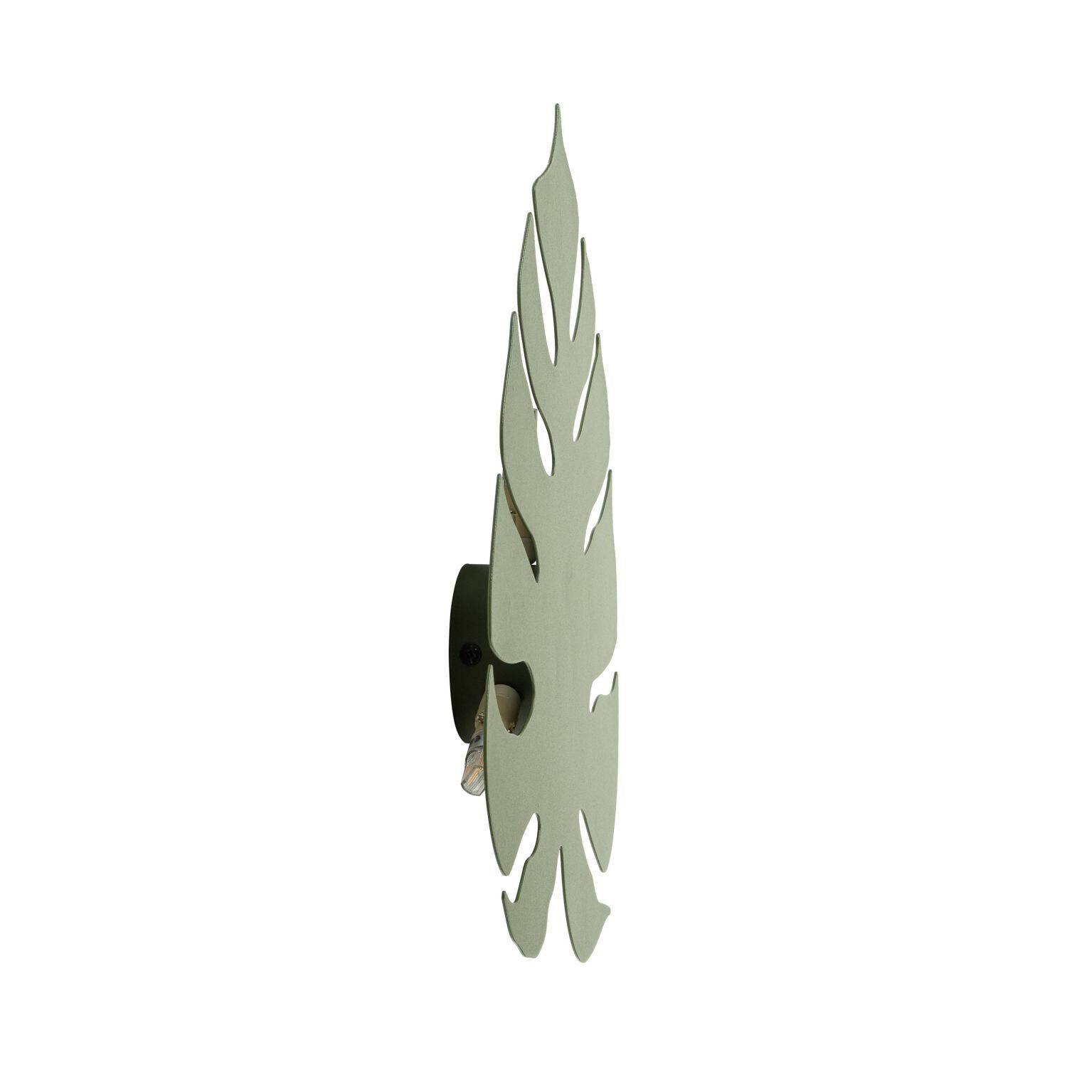Applique décorative métal feuille indirecte H : 54 cm 4x G9