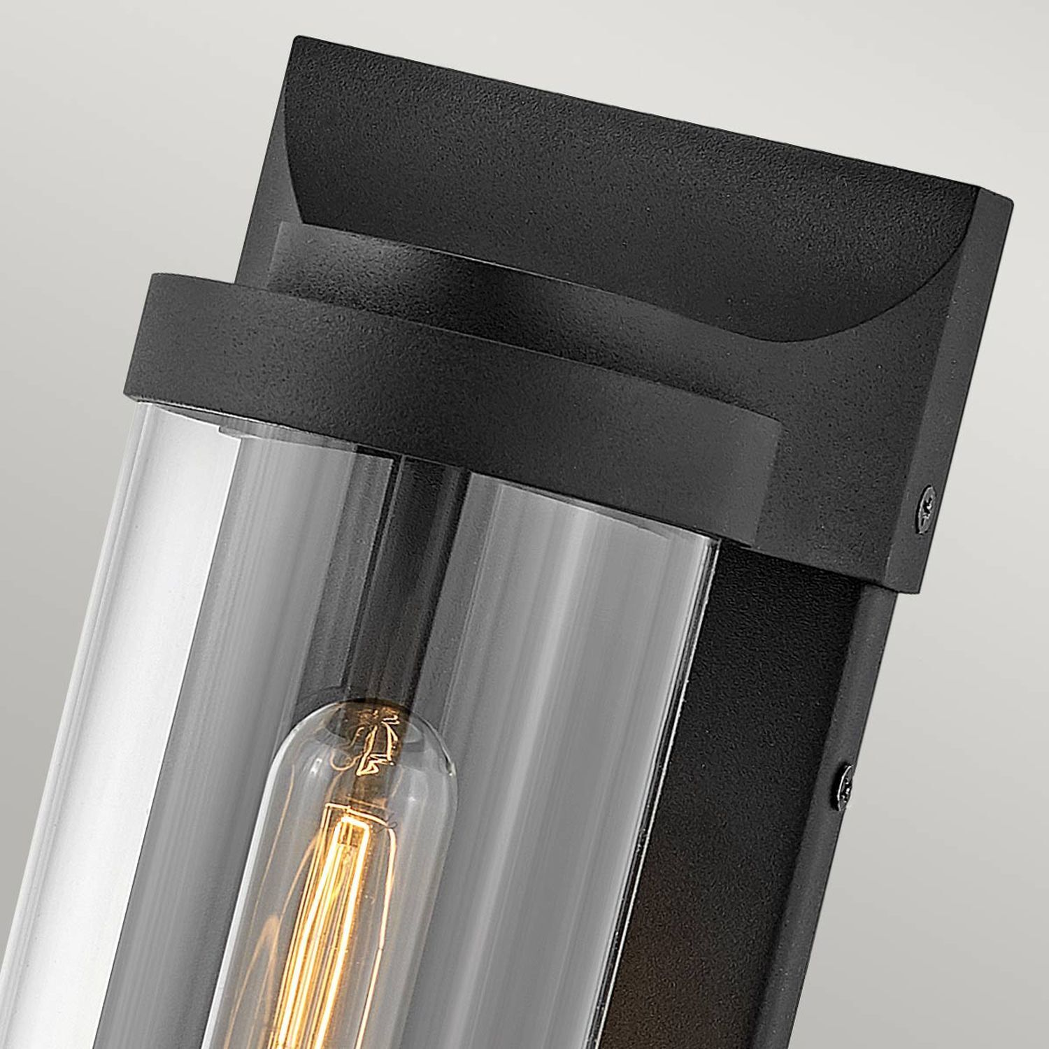 Lampe d'extérieur mur entrée 35,6 cm de haut IP44 E27 noir