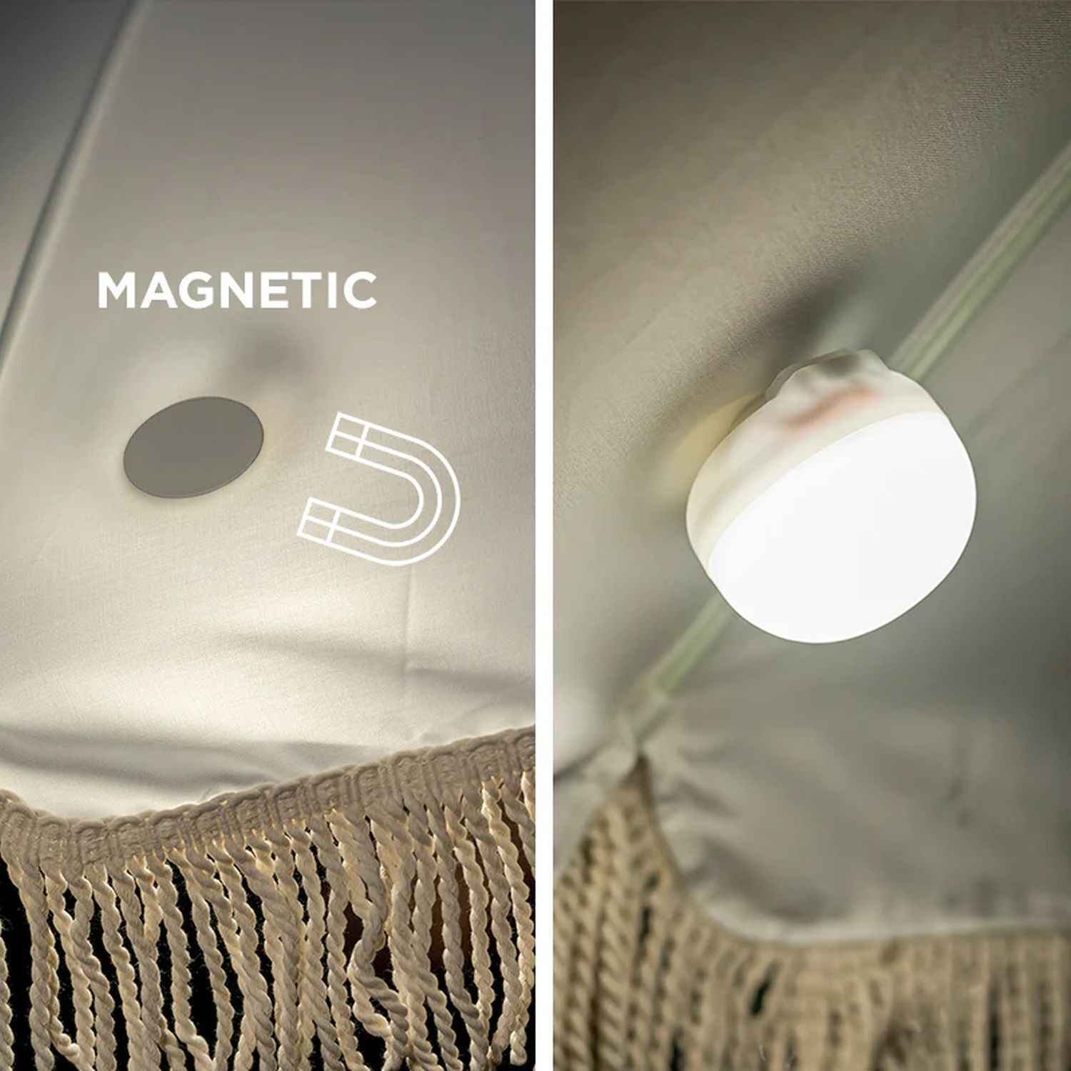 Lampe de camping LED Set de 3 batteries Crochet Aimant gradable IP54