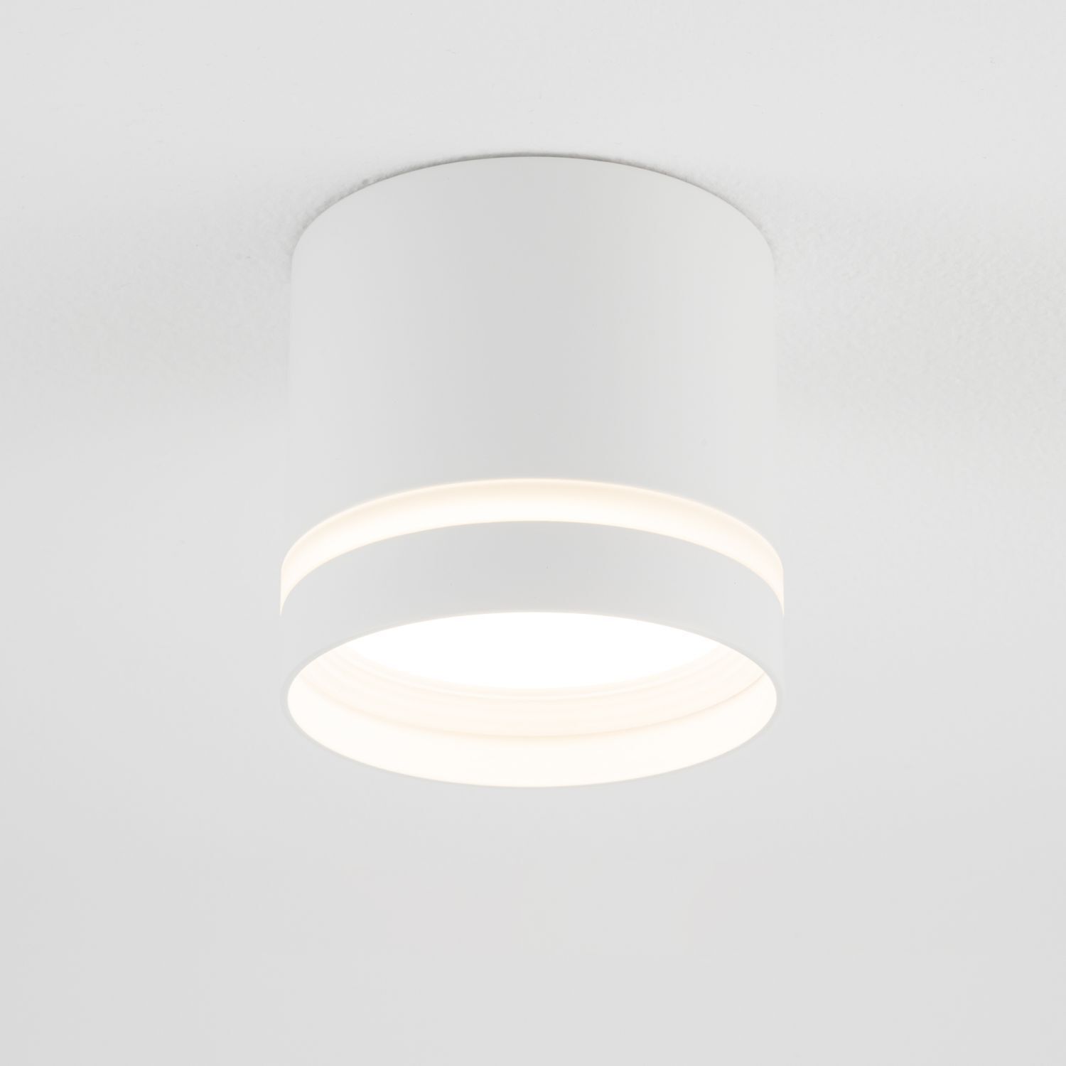Plafonnier GX53 Ø 8,5 cm Blanc Aluminium Petit spot