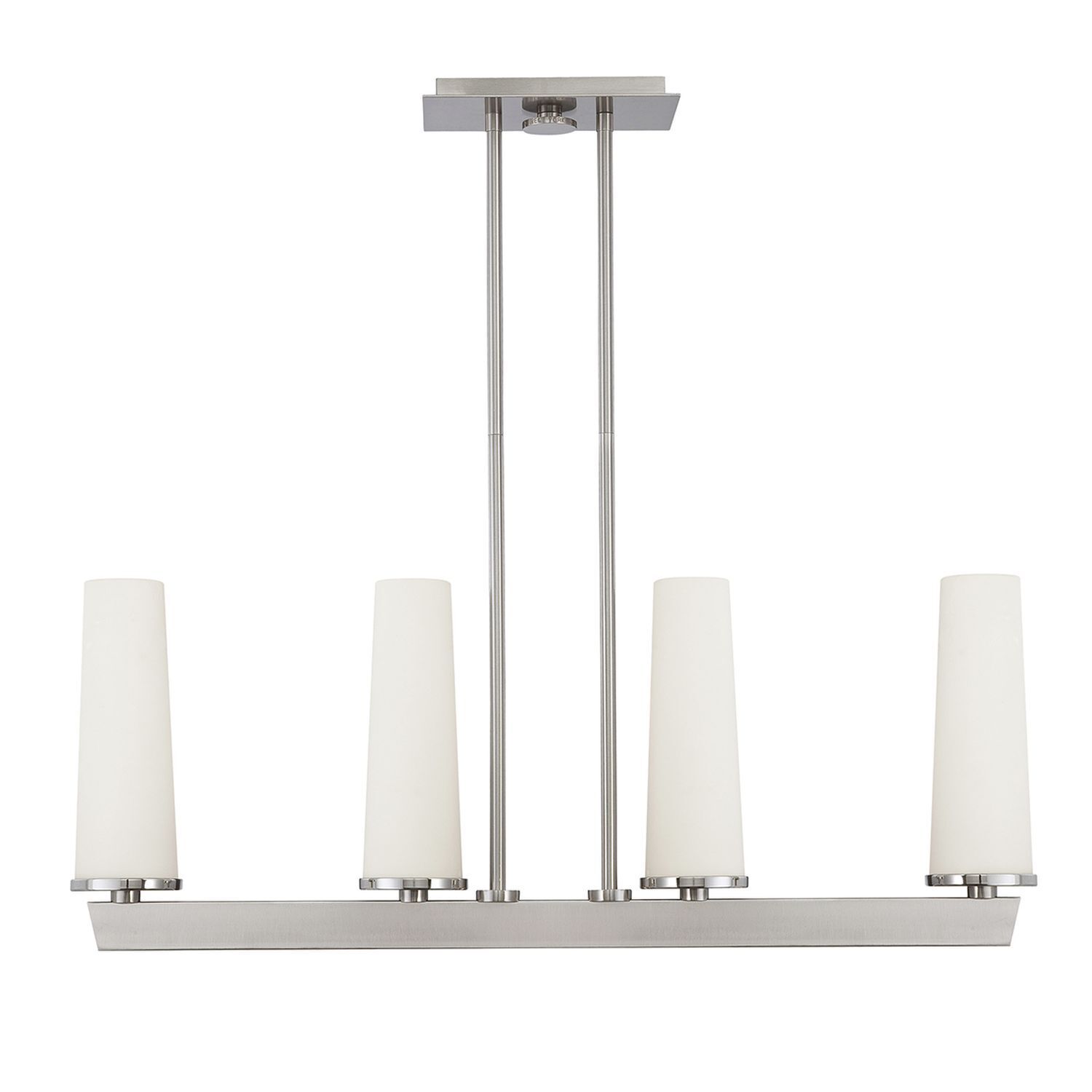 Lampe de plafonnier métal verre Moderne en nickel blanc LEDIBEL