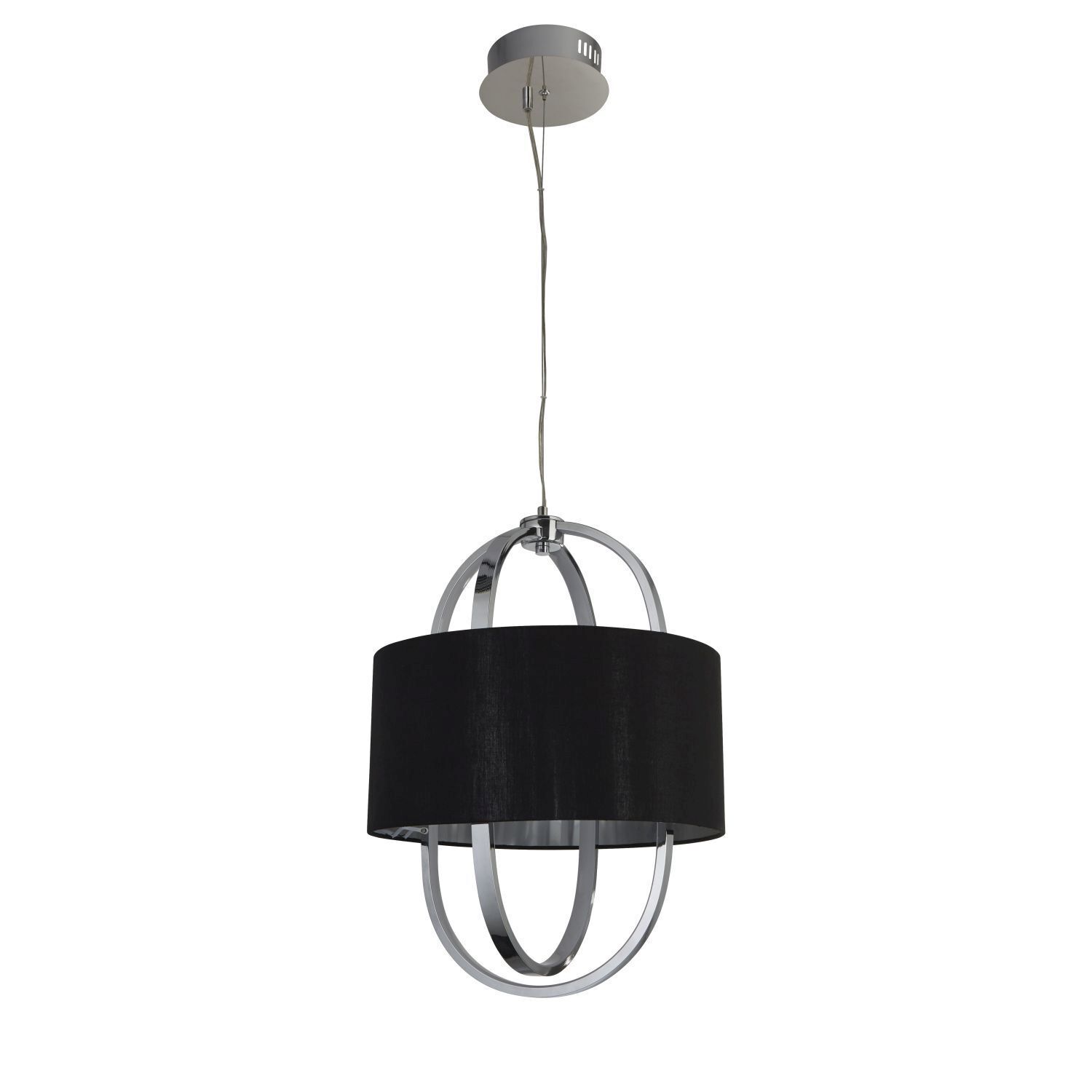 Blendarme LED Lampe à suspendre tissu métal blanc chaud Ø38 cm