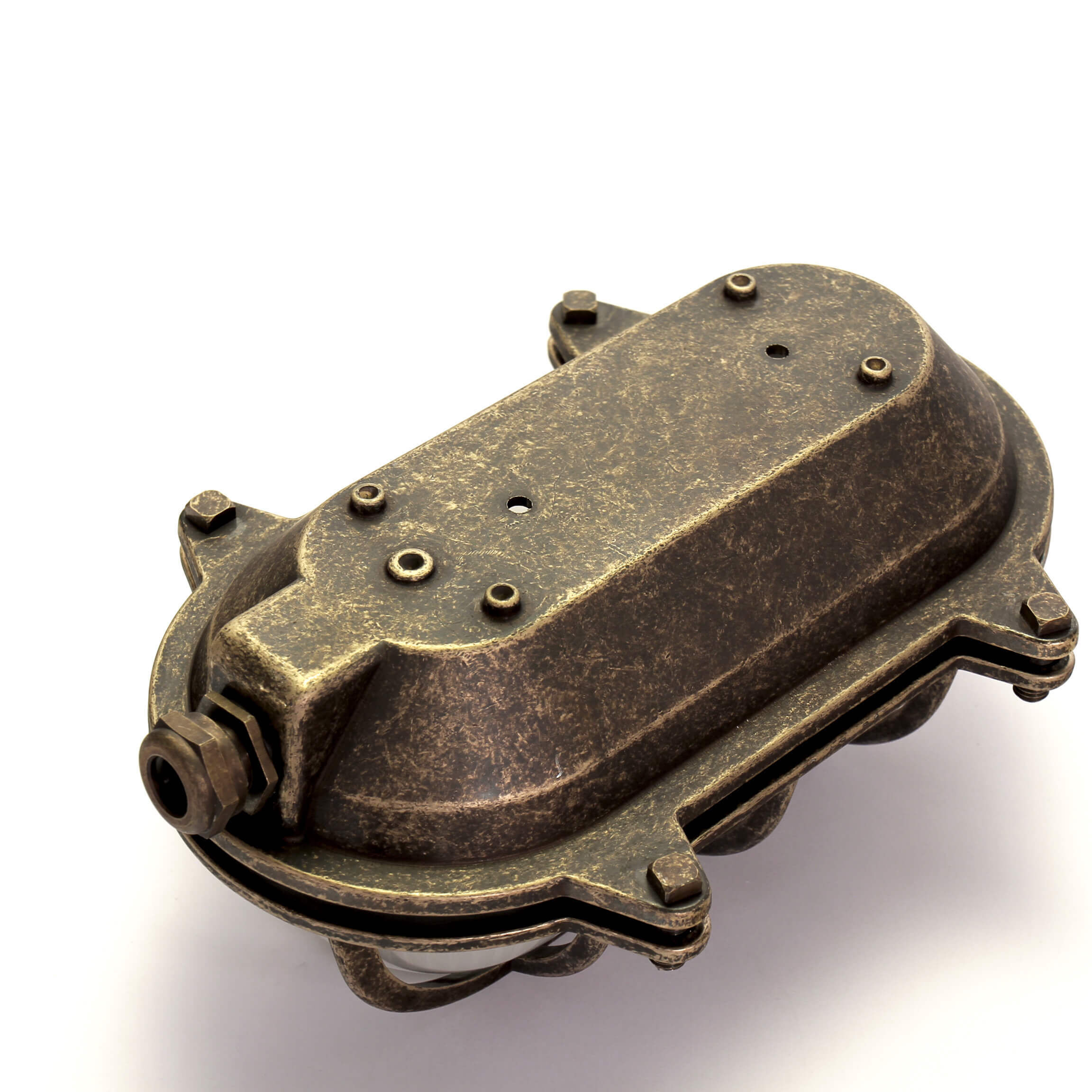 Lampe maritime pour locaux humides Extérieur laiton & verre Bronze, Munition, Granate, Waffe