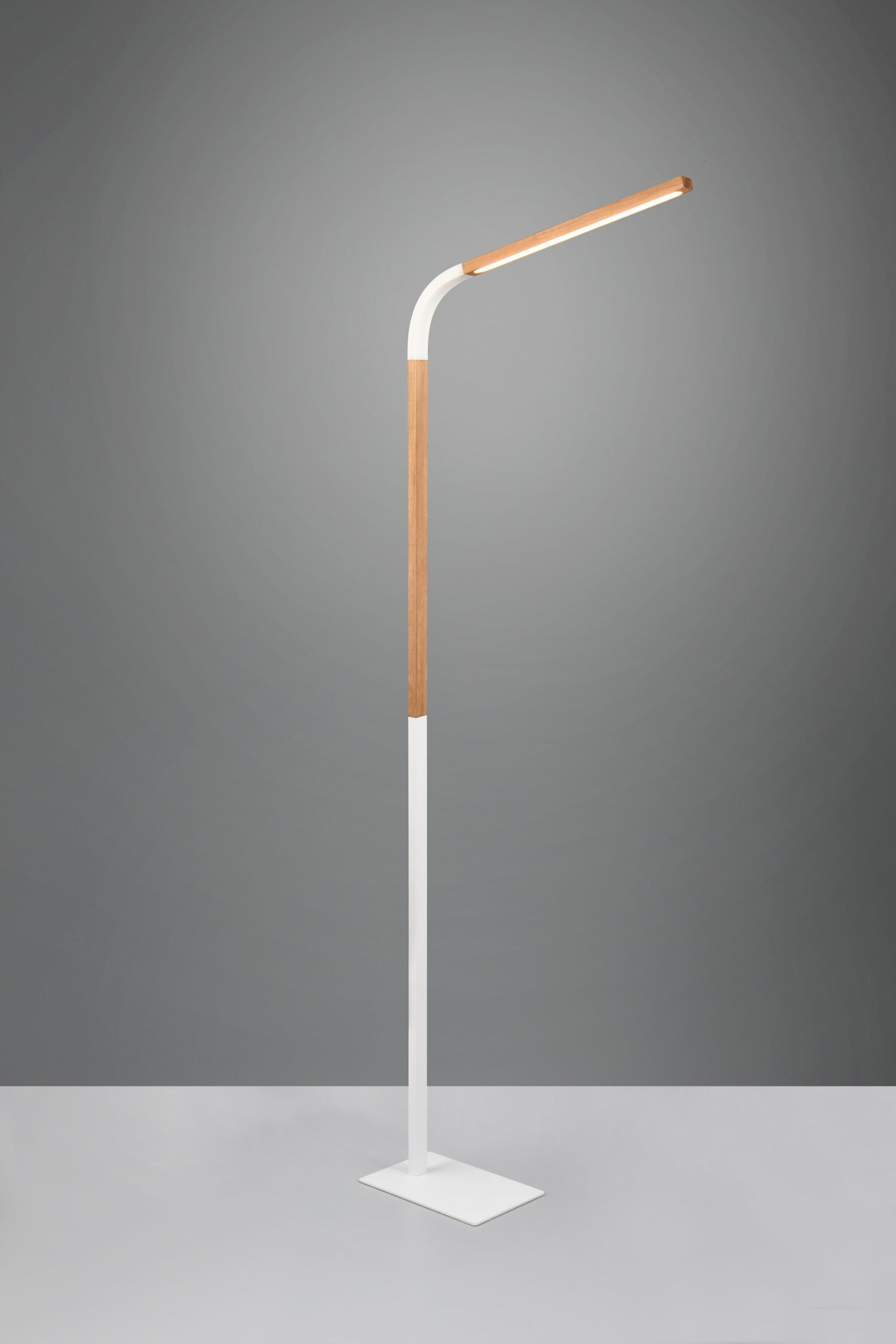 Lampadaire LED ajustable métal blanc 1400 lm