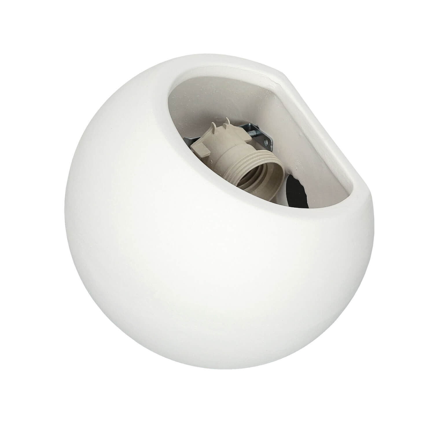 Applique blanche plâtre céramique à peindre E27 sphère Töpferei, Kunst, Porzellan, Glas, Leicht